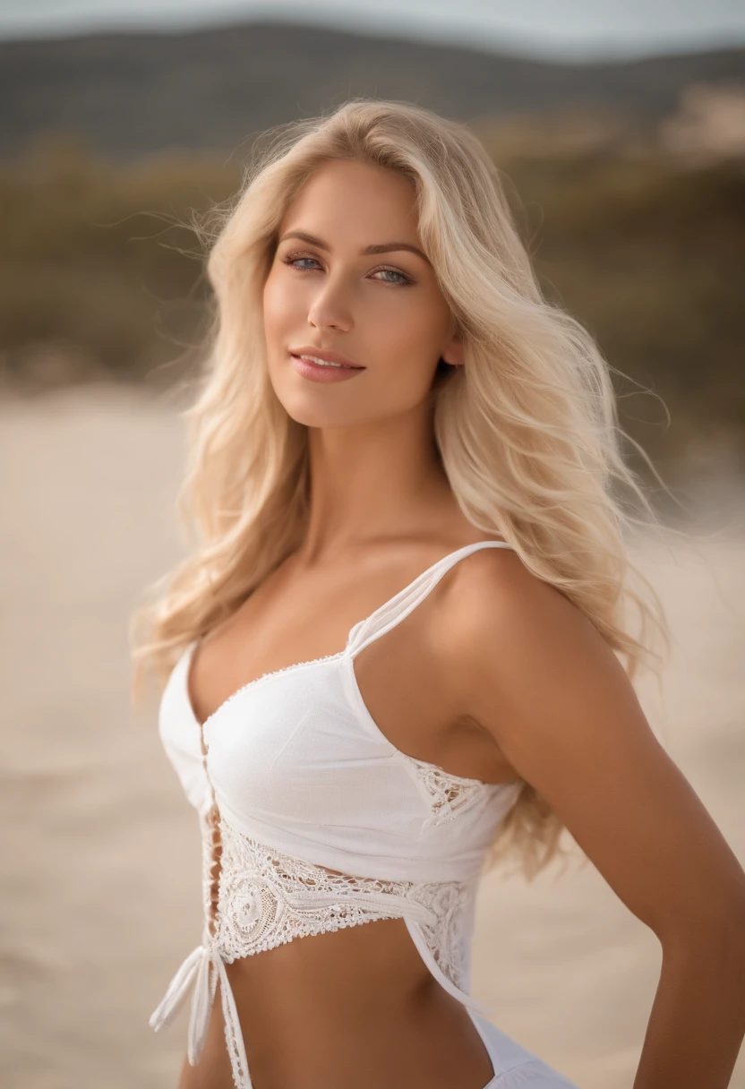 Blonde woman with long hair and white bikini posing for a photo in Greece on the beach, belle femme blonde, belle fille blonde, Femme blonde, Une magnifique blonde, blonde and attractive features, photo of a beautiful woman, fille sexy avec de longs cheveux blonds, blonde belle jeune femme, une fille aux cheveux blonds jeune femme blonde, Beaux cheveux blonds,34c,fesse sexy