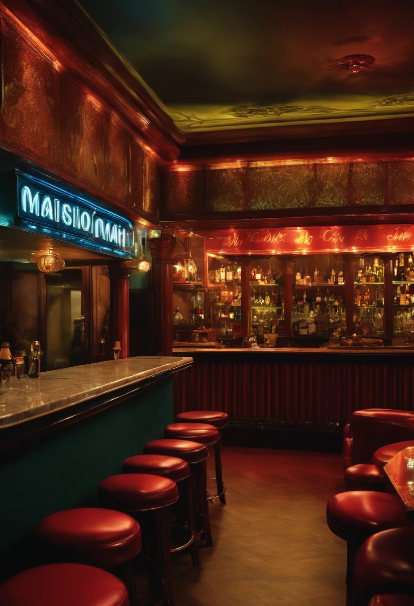 mafioso num bar falando mim seu dinheiro