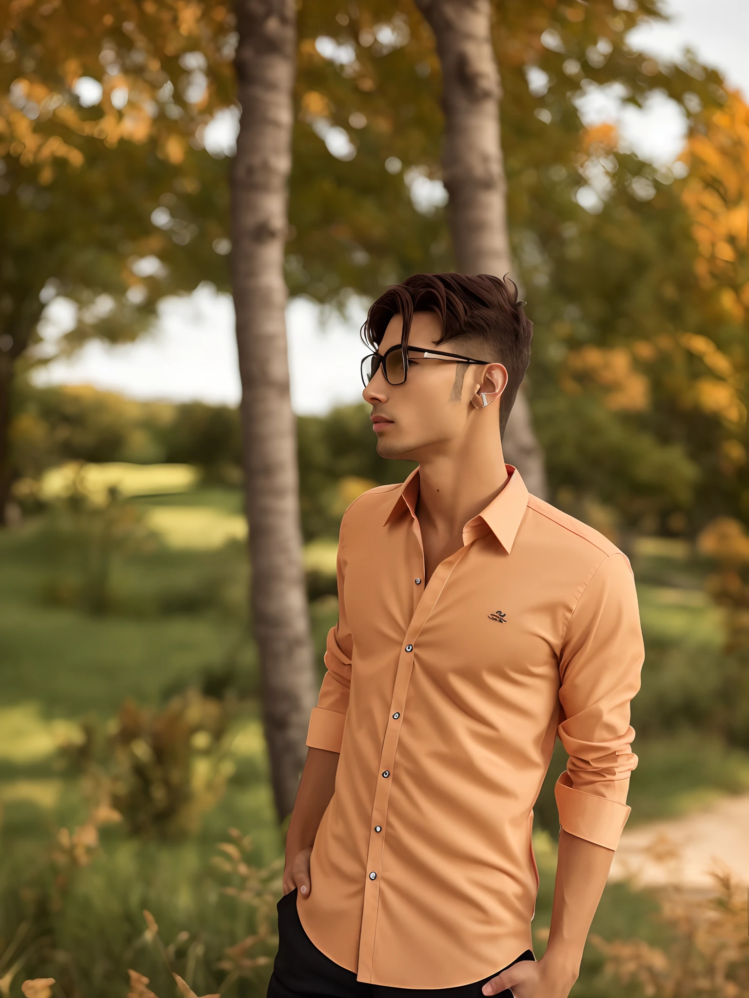 Mahogany colour shirt