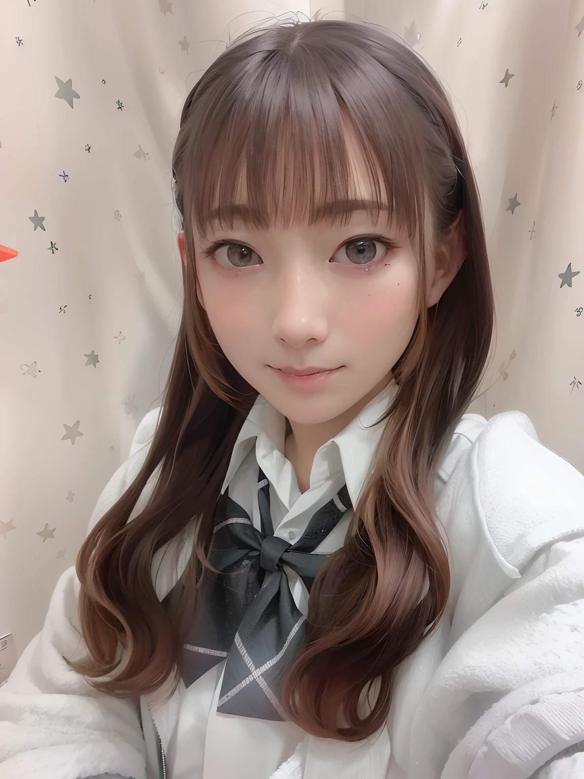 There is a girl with long hair in uniform, chiho, 奈良美智, sakimichan, neat hair with bangs, Shiori Teshirogi, Twin-tailed, shikamimi, Seifuku, sakimichan, narumi kakinouchi, reluvy5213, harumi