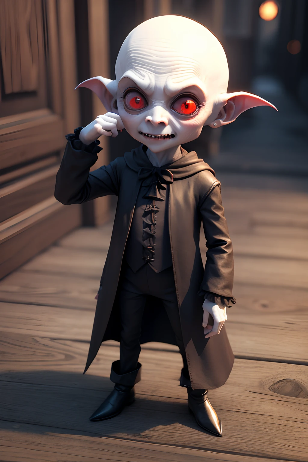 3d cute Small funny nosferatu