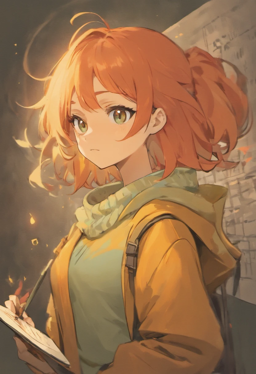 Lina is a thoughtful and inquisitive young Pokémon Trainer. She boasts striking, fiery red hair that tumbles down her back in a cascade of loose waves. Her deep, inquisitive green eyes are framed by a set of stylish glasses, emphasizing her intellectual nature. Lina's complexion is fair, with a smattering of freckles across her nose.
She stands at an average height, with an understated yet refined style. Lina often wears a comfortable, pale yellow sweater that complements her hair color. Her attire is completed with well-fitted dark jeans and casual sneakers, providing her with the flexibility she needs during her Pokémon adventures. Lina carries a leather satchel, perfect for holding her Pokémon essentials, such as Poké Balls and her trusty notebook for recording observations and data.
Lina's most distinct feature is her ever-present pencil tucked behind her ear, ready to jot down notes or sketches at any moment.
Lina's quiet and intellectual presence adds depth to her group of friends, as she always seeks to understand the Pokémon world on a deeper level.