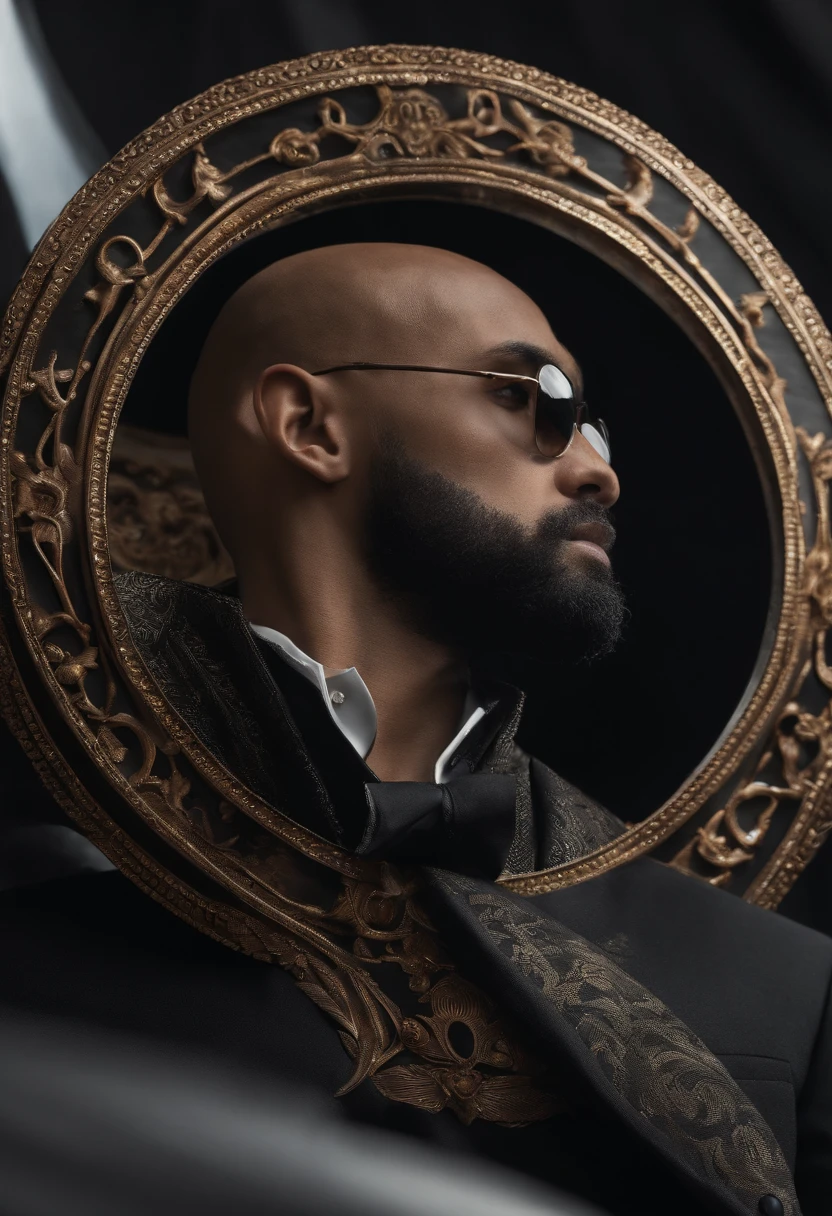 Homme en costume, barbu, Wear a black business suit, Neat model, Montrer son visage, Photo de profil professionnelle, Business Wear, Office Wear, high resolucion, шедевр, beste-Qualit, intricate high detail, highly detailed, mise au point nette, texture, detailled eyes, professionnel, 4K, Tournage en Canon, 85 mm, faible profondeur de champ, Vision couleur Kodak, perfect fit body, extremly detailed, photo_\(ultra\), photo realist, Post-traitement, Maximum details, roughness, real life, ultra realist, rendering, photographie, 8K UHD, photographie (grain de film)