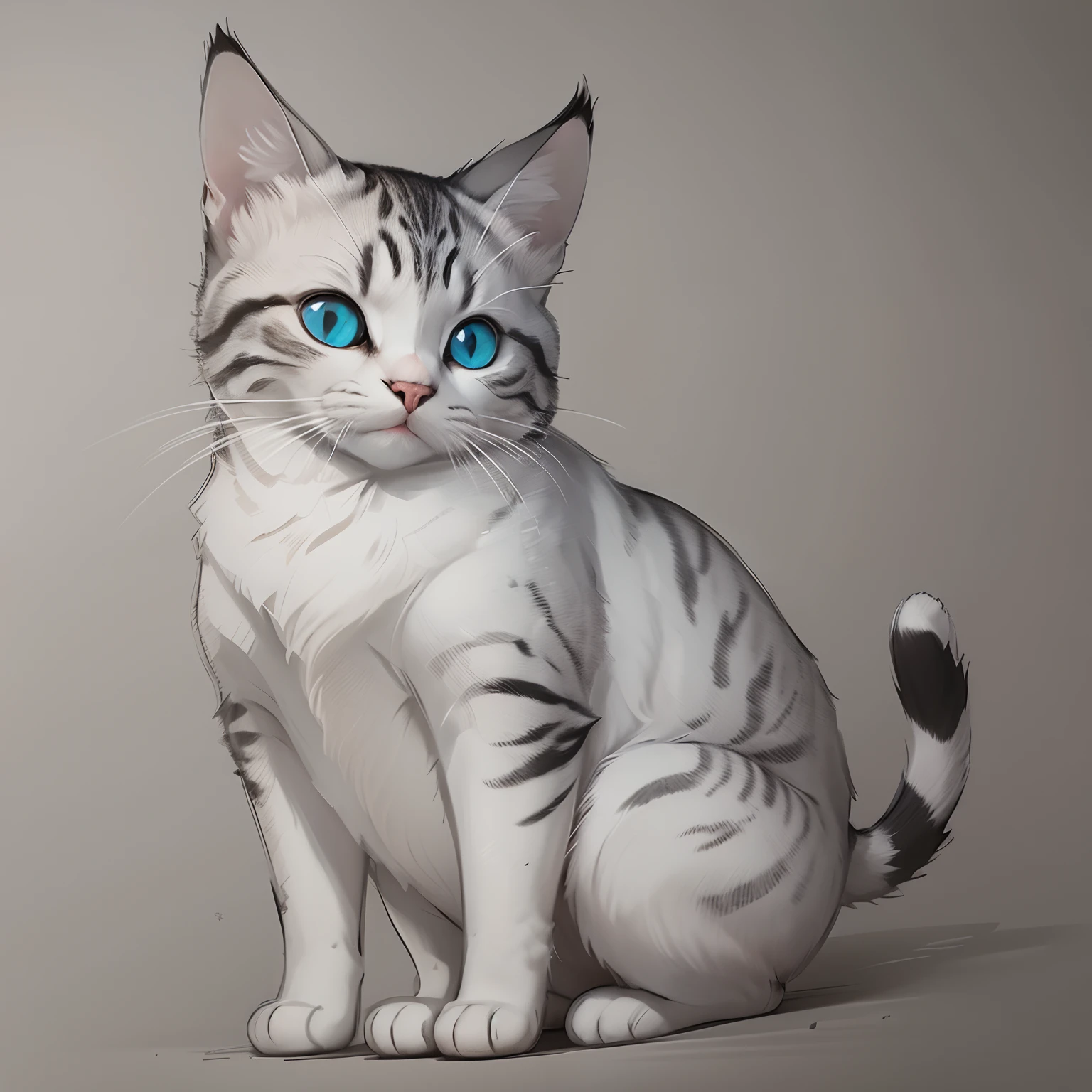 1 cat sketch outline