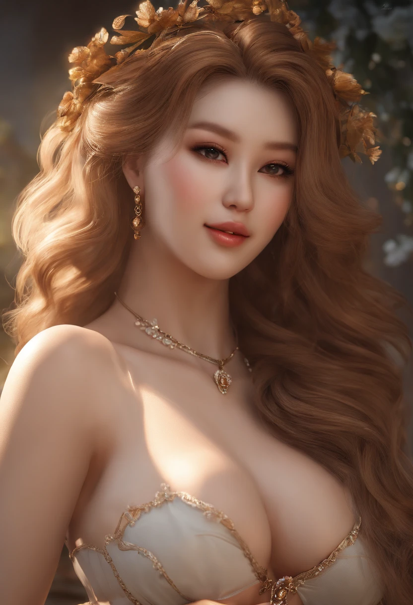 An Idol k-pop girl, (cute face:1), (lewd face:1), braid hair, intricate face details, detailed face, golden ratio face, ((huge breasts:1)), ((large breasts:1)), ((giant breasts:1)), ((big breasts:1)), ((slim waist:1)), ((big butt:1)), ((big hip:1)), ((big thighs:1)), ((thick thighs:1)), ((intricate hands:1)), ((detailled hands:1)), ((intricate feets:1)), ((detailled feets:1)), (polished skin:1,9), (sweaty:1,9), (thicc:1), (erotic:1), (perverted:1), (she is sexually aroused:1), (full body:1), (look at viewer:1), 64K, UHD, HDR, global illumination, (high quality, high detailed, hyper detailed, extremely detailed), photo realistic, ultra realistic, art photo, (clarify the details, detailed parts body), intricate artwork masterpiece, trending on artstation