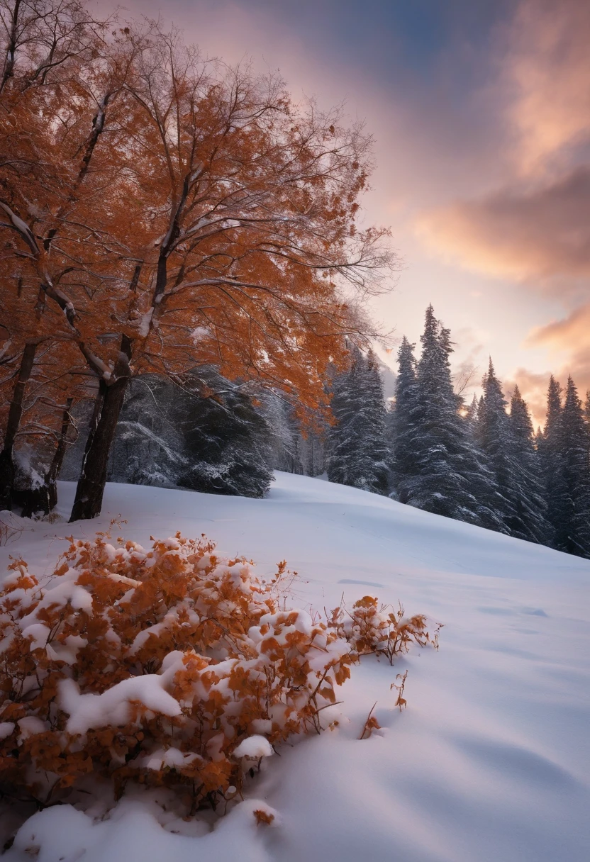 Wind hugging snow, began to warm the hearts of the dead