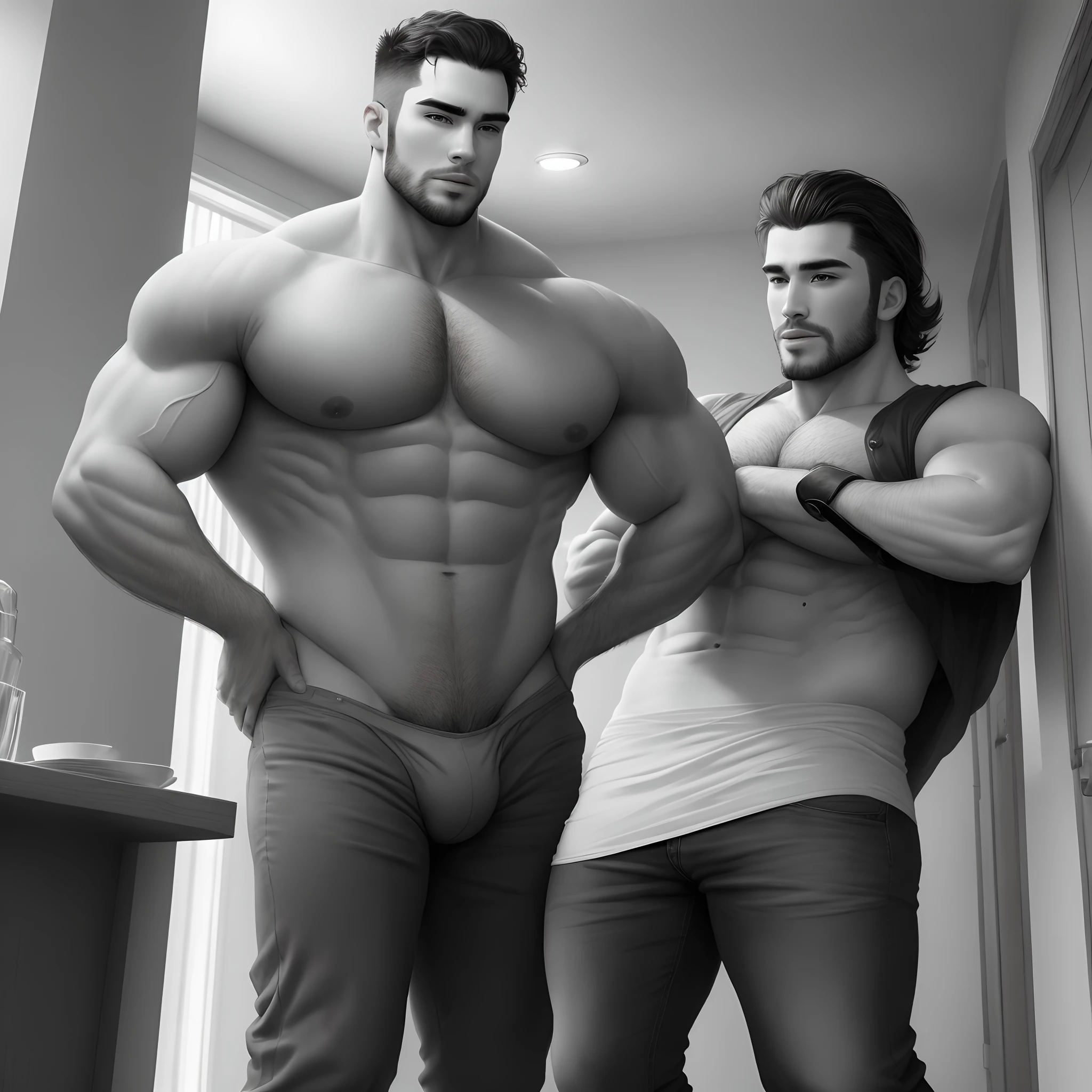 men with big