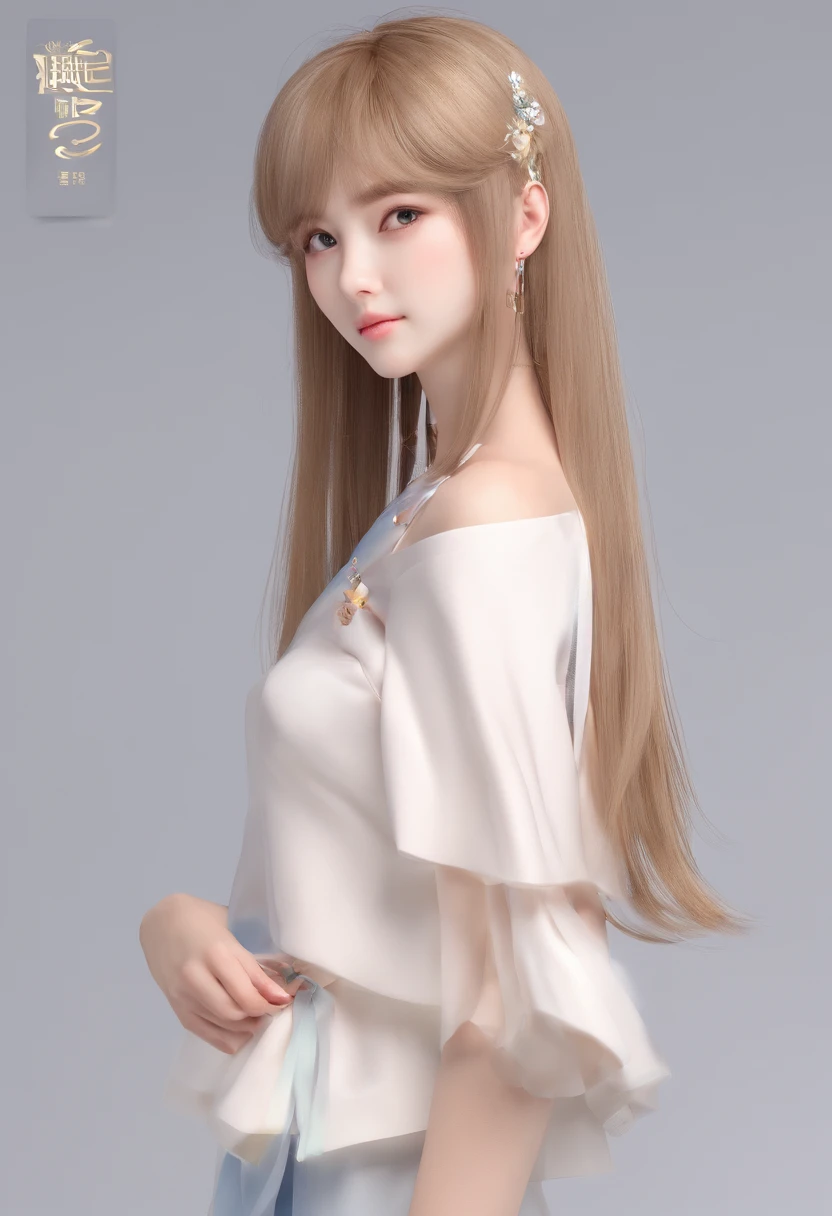 Futon sit、Breasts F Cup、young white shiny skin、Very slender style、(Golden hair)、Dazzling highlights、shinny hair,Beautiful bangs that shine、Very cute girl、in 8K、 top-quality, 超A high resolution, very slender body、Crisp double、Very realistic face、Face with a three-dimensional effect、tthin eyebrows、Landmine fashion、Twin-tailed