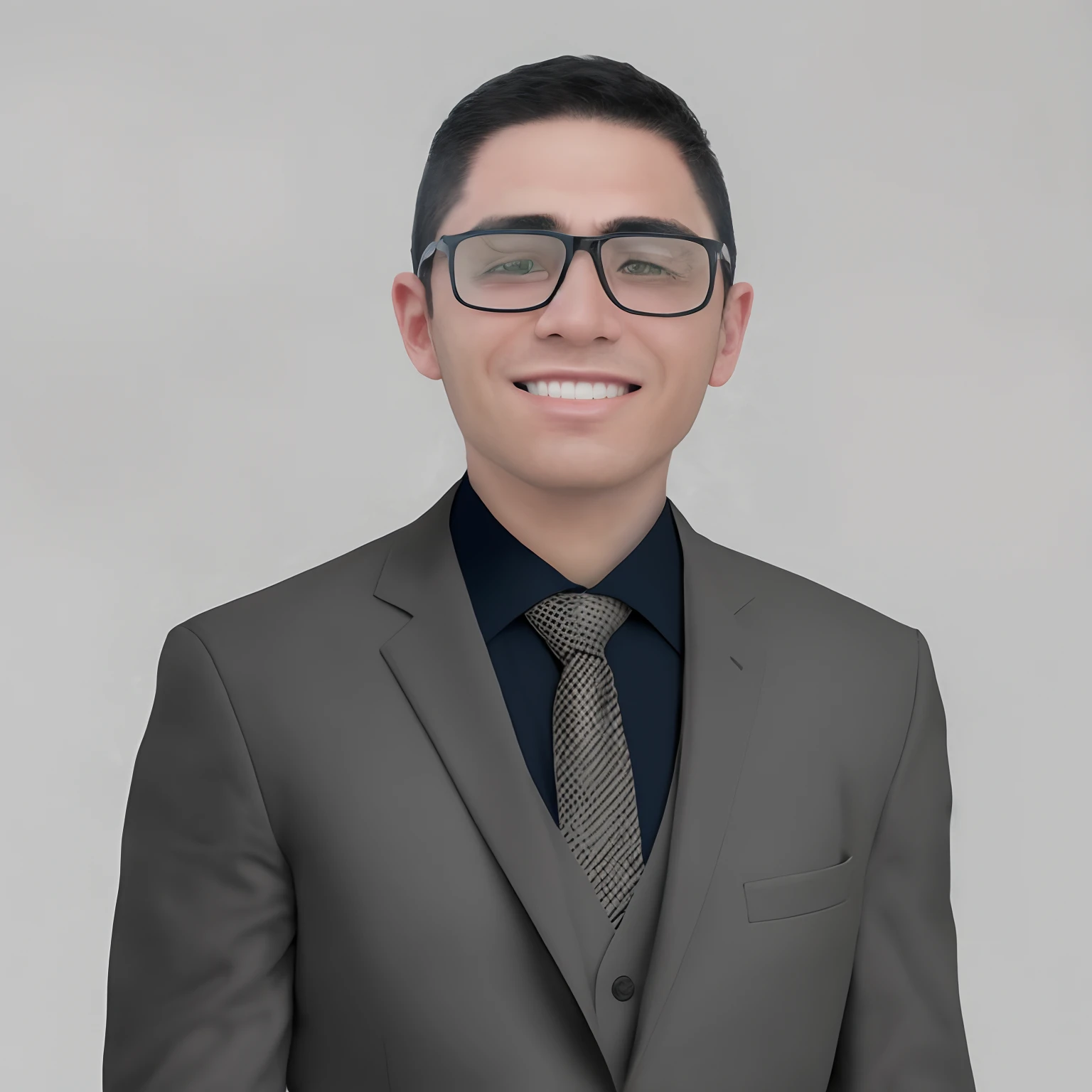 A successful businessman in his office