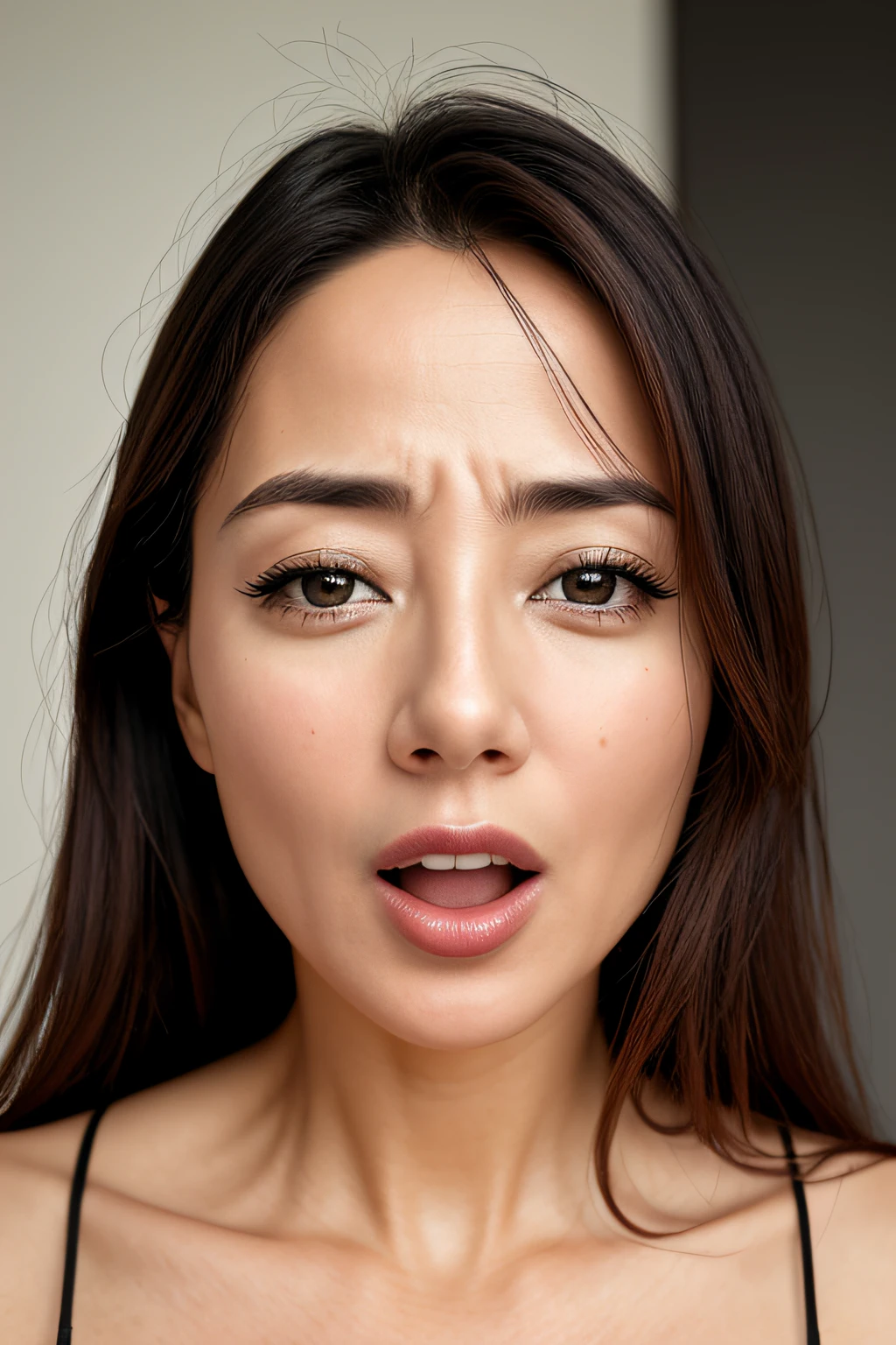 masutepiece, award - winning photo, Extremely detailed, edgOrgasm,Face Focus, Woman with open mouth and eyes open , Women with Edge Orgasms_Face、45 yers old、