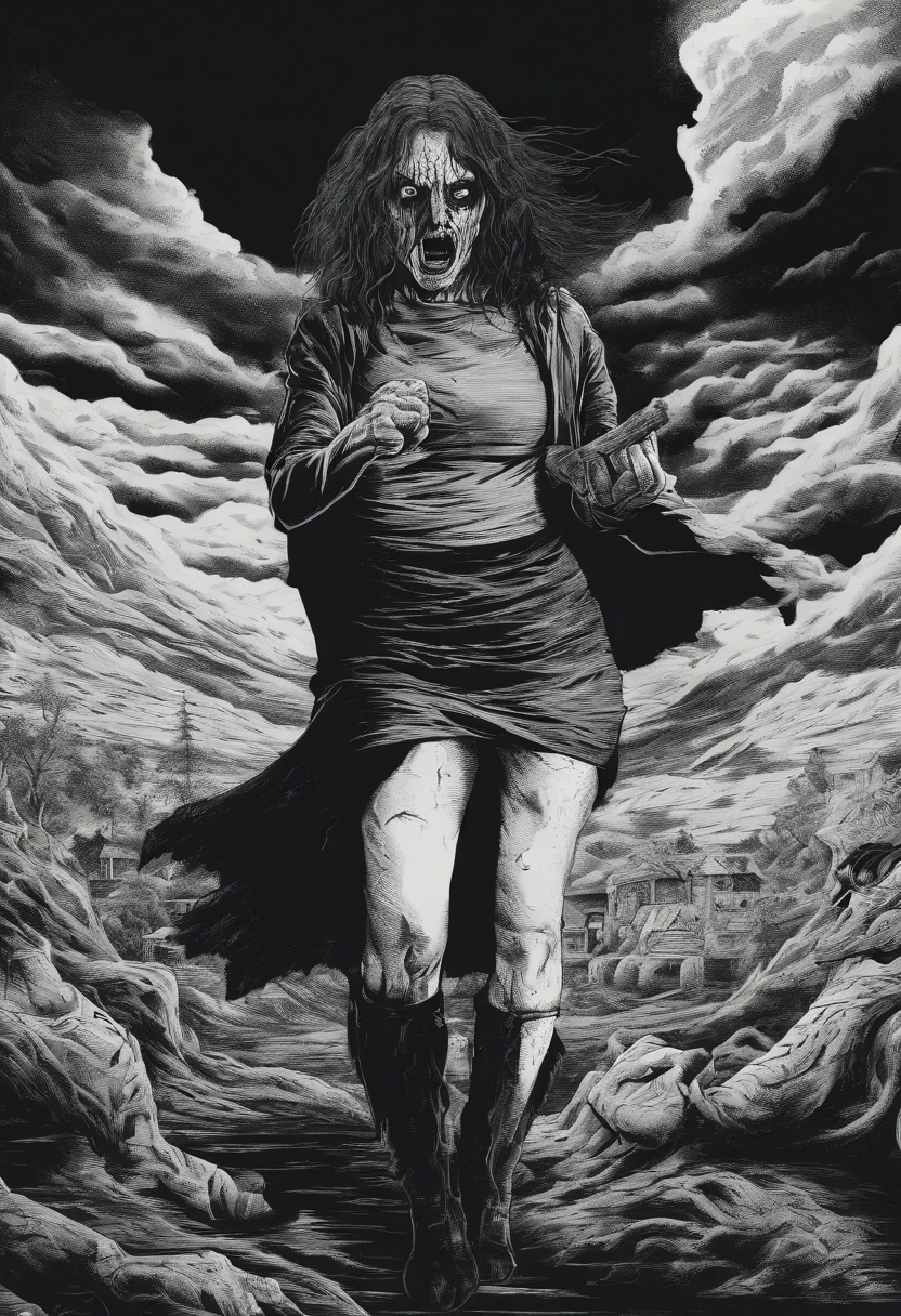 woman holding up a fist