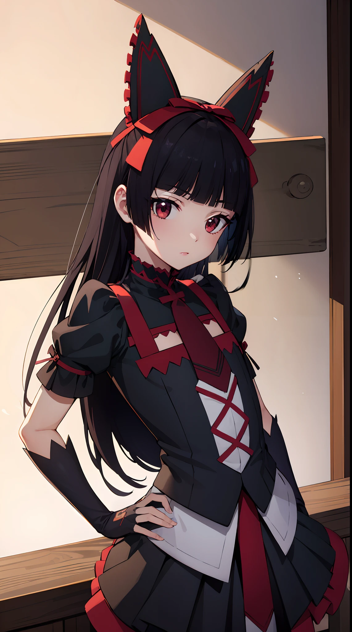 Rory Mercury, Rory Mercury,  white colored hair, blunt bangs, two ponytail hairstyle, hair ornament, red lipstick, hairlong, cute face, makeup, (small chest:1.2), (red eyes:1.5), BREAK Gothic underwear, the perfect body (little chest:1.3) Хорни,  BREAK in full growth, red shoes, BREAK Black Stockings, Black Gloves BREAK, black thighs, garter straps, gloves, gotik, Hair Bow, gothic fashion, puffy short sleeves, puffy sleeves, short sleeves, thights, thights,  BREAK of the starry night sky, night city, BREAK looks at the viewer, BREAK (Masterpiece:1.2), Best Quality, High Resolution, Unity 8k壁纸, (illustartion:0.8), (beautiful detail eyes:1.6), extremely detailed face, perfect  lighting, extremely detailed CGI, (perfect arms, perfect anatomy),