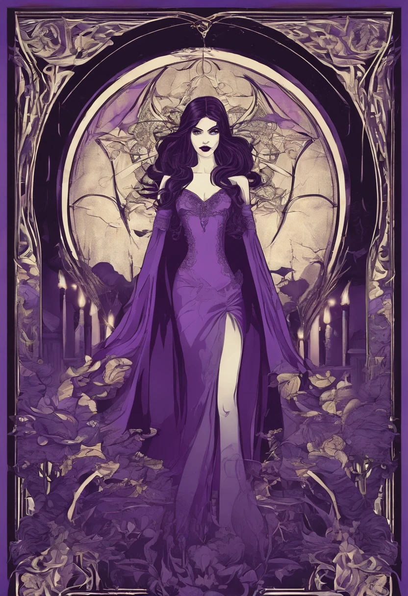 sexy love and death, magic, dark, fantasy, night, inspired by Bill Sienkiewicz