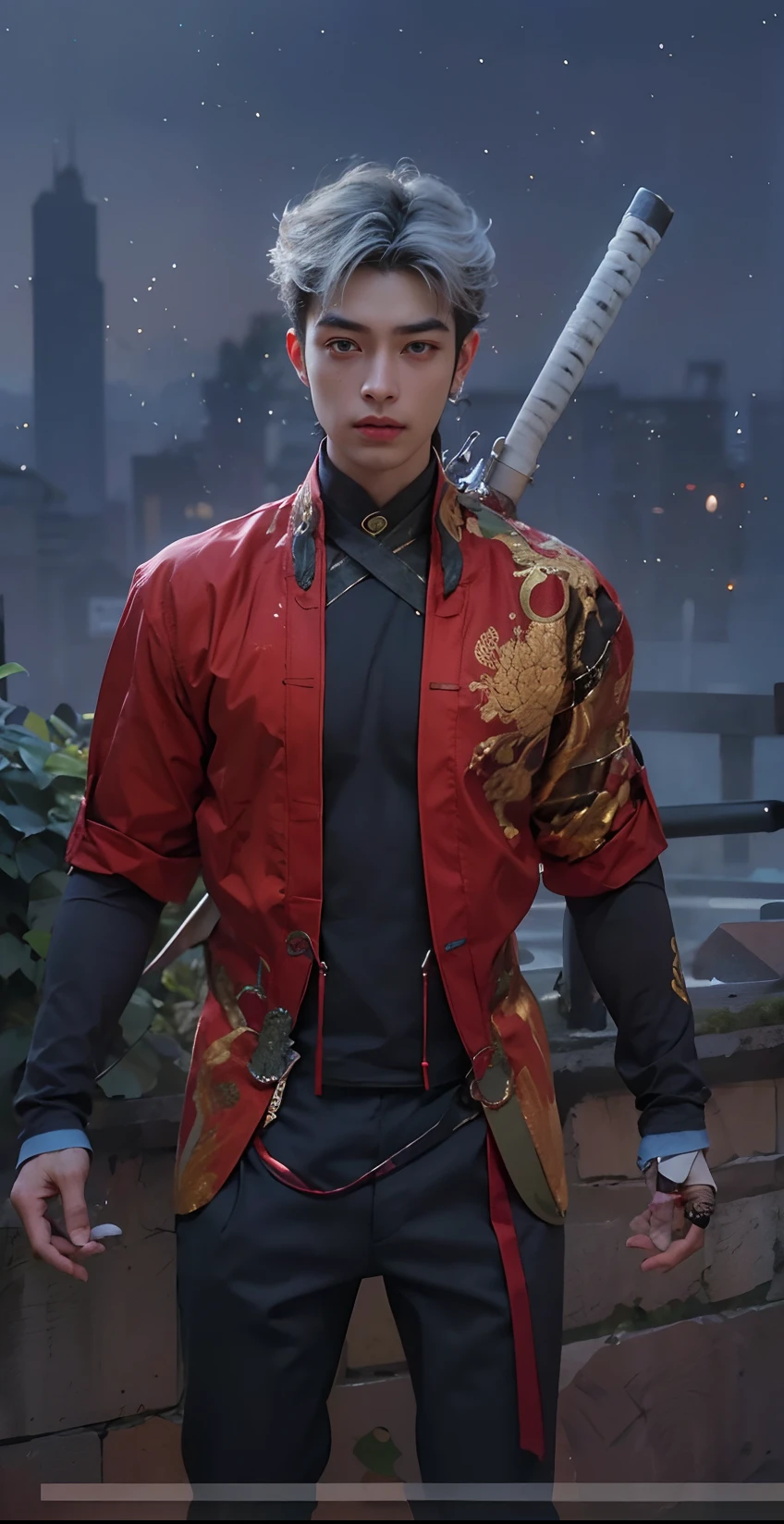 (RAW photo, Best quality), (Realistic man, photo-realistic:1.3), tmasterpiece, Young Chinese men of the Song Dynasty,Ancient Chinese white robe,The hem is flying,Exposing the pectoral muscles,Expose abs,Exposing thighs,Large bulge at the crotch,Very masculine and masculine, The is very detailed, CG, Unity , 2k wallpaper, Amazing, finedetail, Extremely detailed CG Grand Unity 8K wallpaper, hugefilesize , ultra - detailed, A high resolution, absurderes, the soft light, Pietro Boselli people, White skin of the, Detailed fingers, extremely detailed eyes ancface, Beautiful detailed nose, 美丽细致的眼睛, looking at viewert, (1人, Handsome face),Flying long hair,Bunched hair,photorealiscic face,Realistic figure,cabelos preto e longos,Stretched posture,Light WeChat,Rejoice,cheerfulness,Be red in the face,exhilarated,having fun,cheerful big breasts,mountain water,Heavy fog,ln the forest,Dingdall effect,Depth of field blur,The background is blurred with a large aperture
