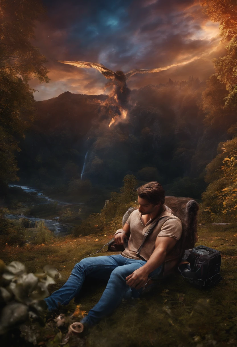 FALLEN ANGEL, playing video games, de frente, imortal, Legendary video game player