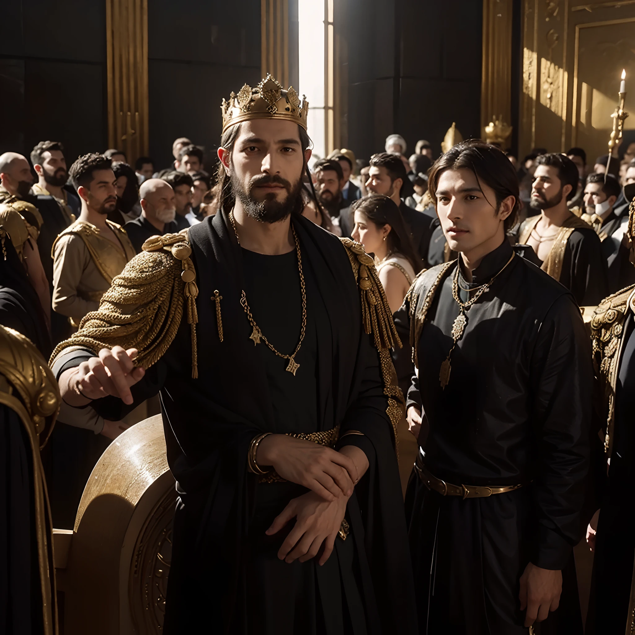 Selfie of king Xerxes with his army after the defeat of Greece