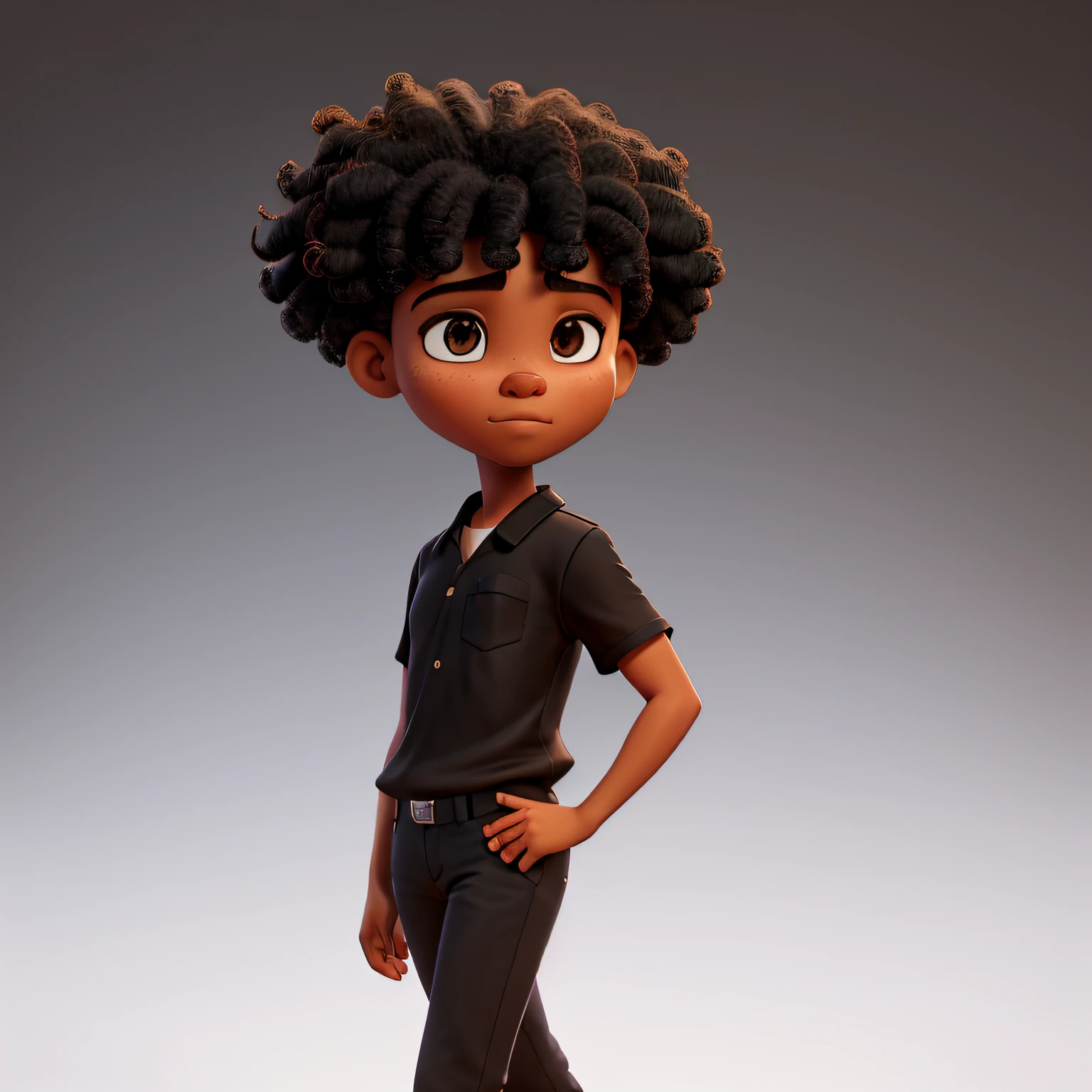 front view, looking at camera, RAW photo,((black shirt:1.2)), ((portrait)),Afro-descendant, Wear a beret, military-style hair, Slim and slightly athletic body, Wear basic clothes, 18 years old man, brown eyes, perfecteyes eyes, ((white background:1.2)), studio lighting, high quality, film grain, Fujifilm XT3, centralized