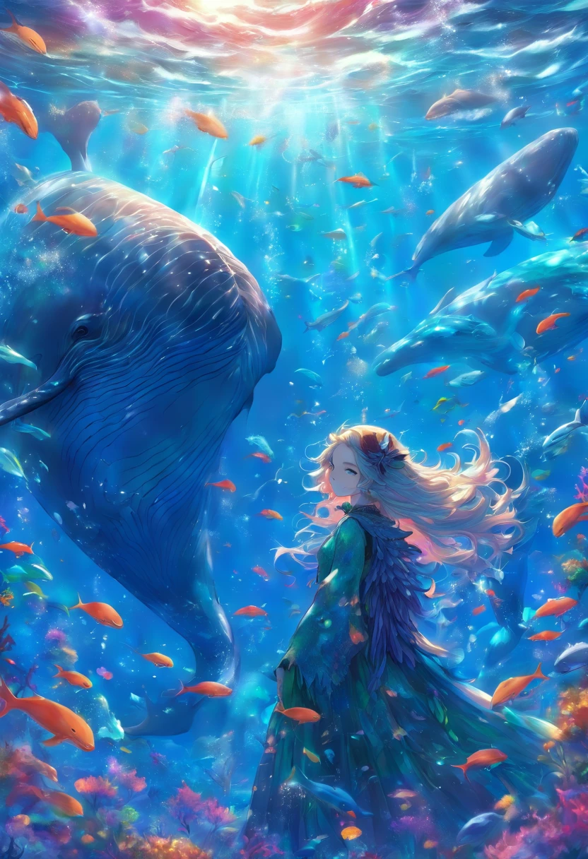 A detailed whale lady