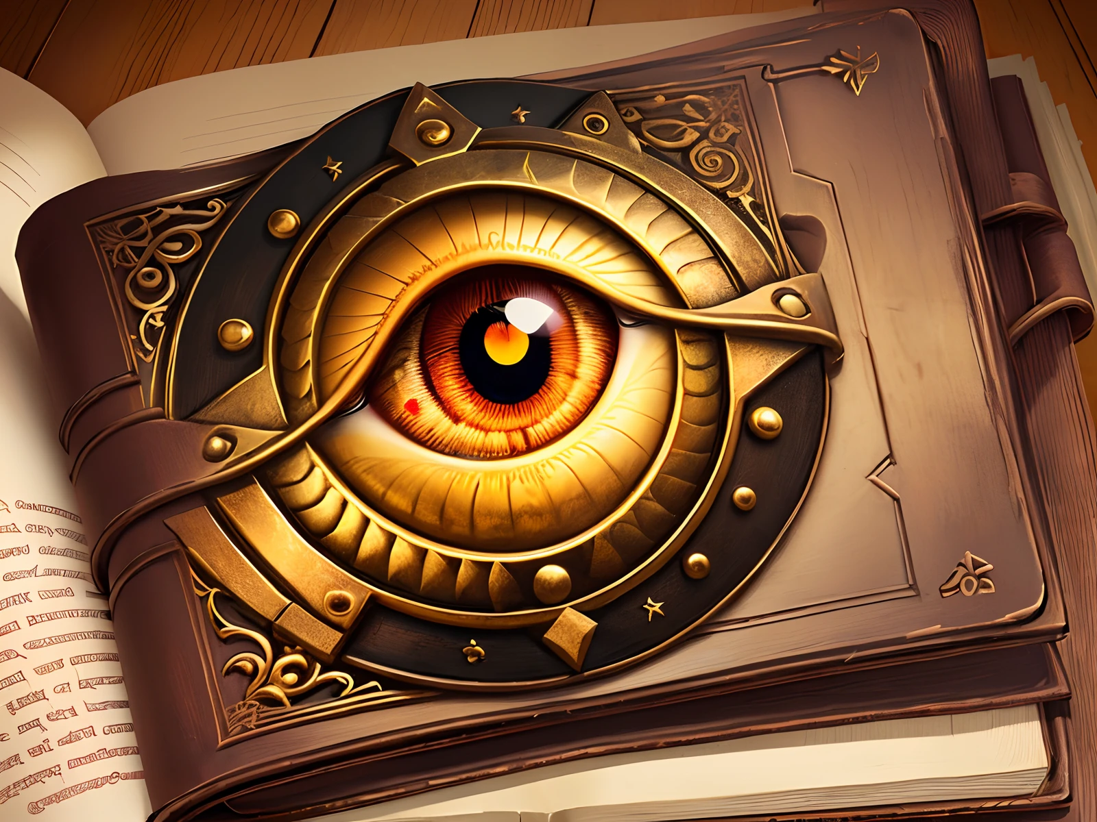 A logo of an eye holding a book