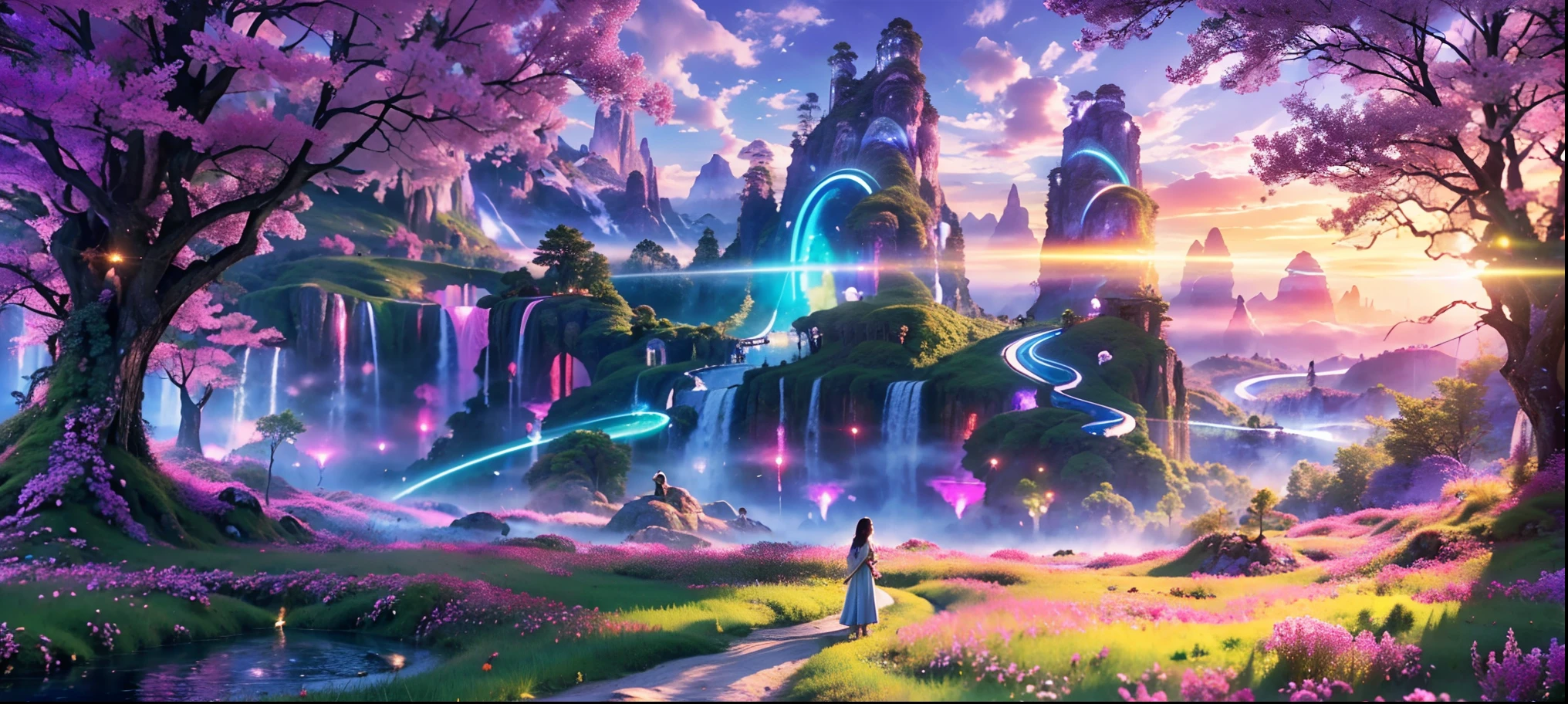 ((masterpiece:1.25, High-resolution, 4k, 8k, ultra-detailed:1.35, realistic, realistic photo, photo-realistic, fantasy)), (a girl,high:illustration),(best quality,highres,realistic),portal to the future,another amazing world,glowing lights,wonder and awe,futuristic technology,unbelievable beauty,vivid colors,transition and transformation,dramatic and breathtaking scene,lush landscape,magical atmosphere,peaceful and serene,dreamlike fantasy,seamless integration,discovery and adventure,intertwined realms,timeless and ethereal,harmony of worlds,limitless possibilities,mesmerizing and enchanting