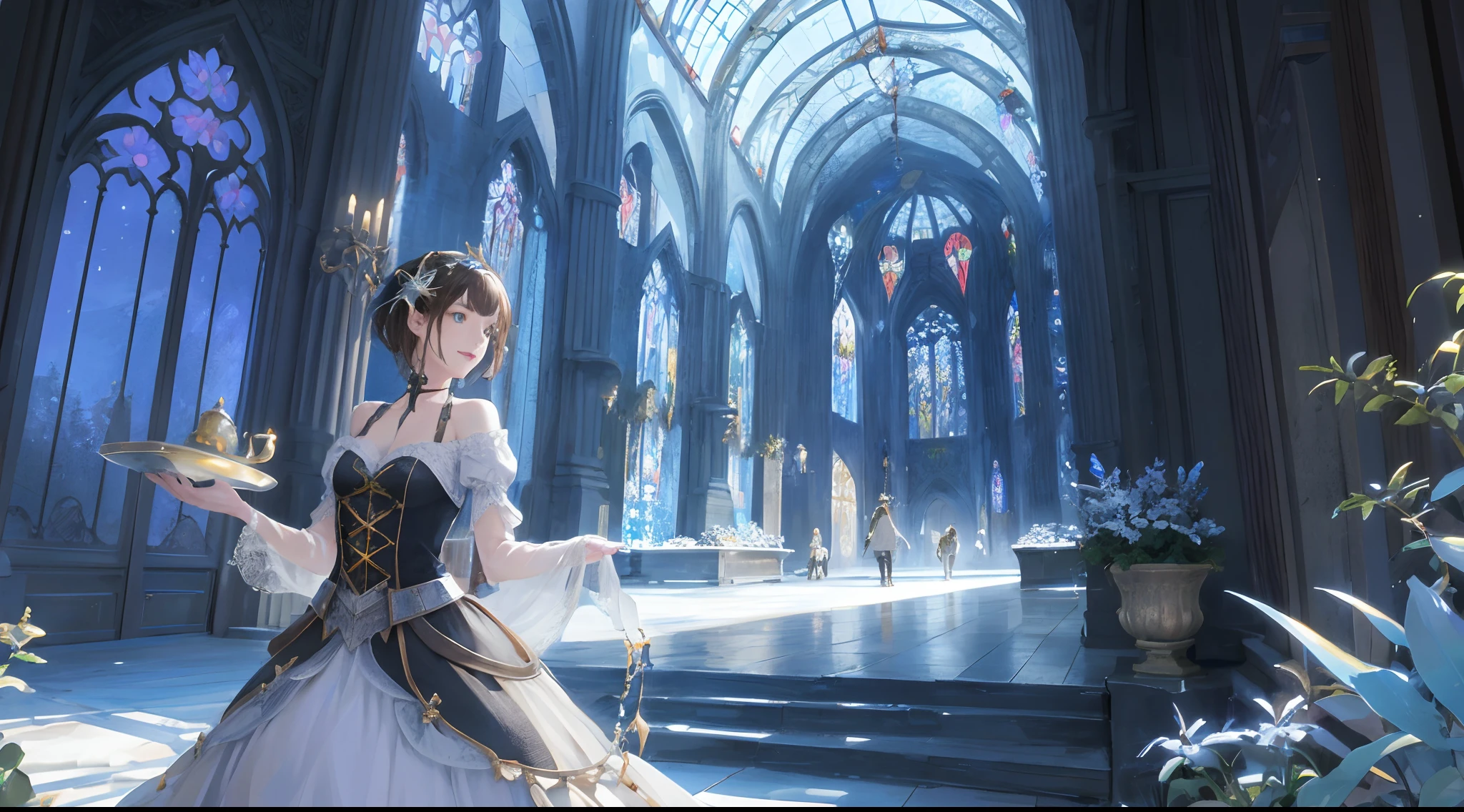 Beautiful fantasy world,mit wunderlichen Kreaturen, sehr detailliert und geheimnisvoll,fotorealistisch