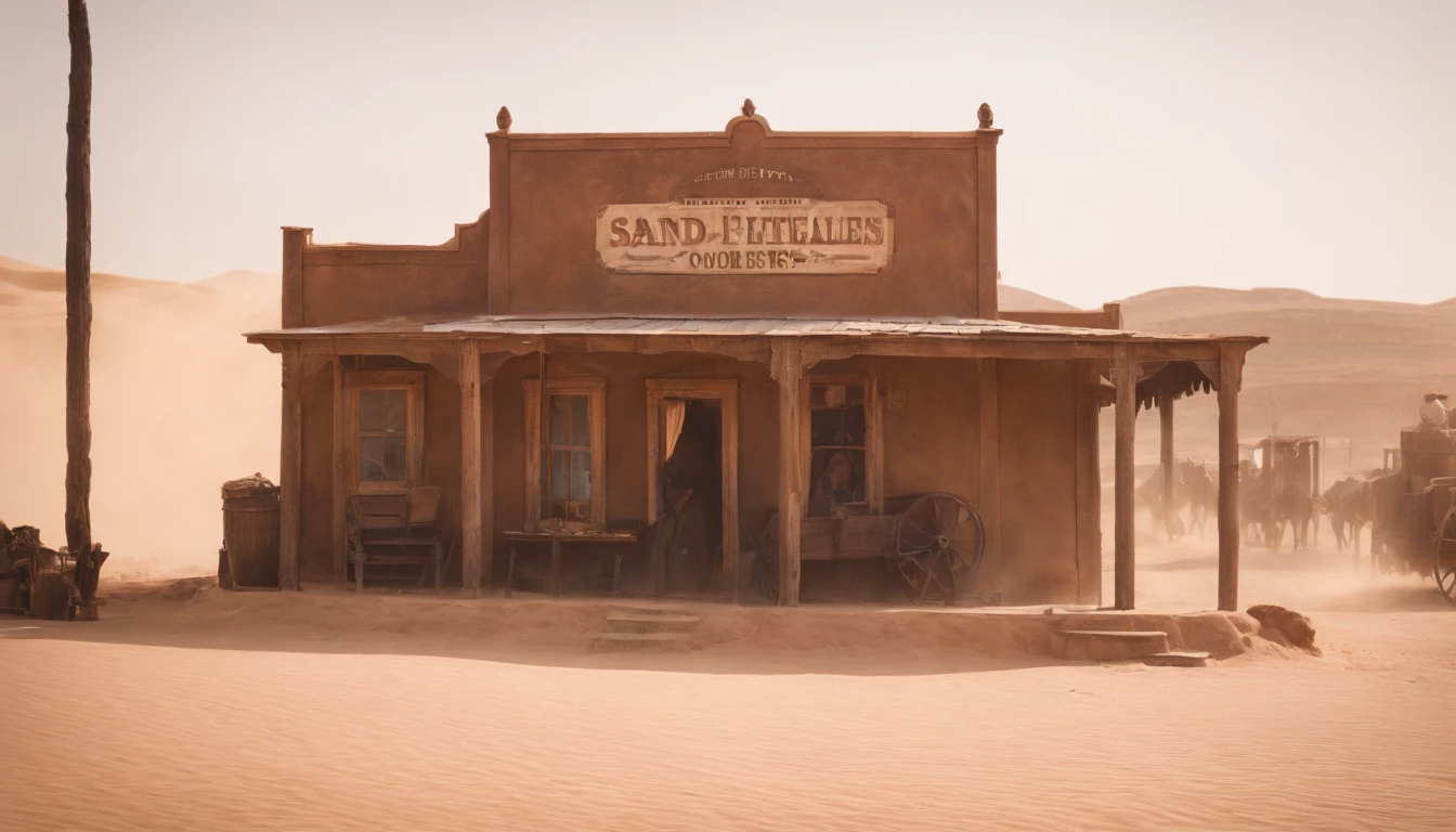 Wild west,Sand and dust,dusty,main street,5 bars~6Buildings