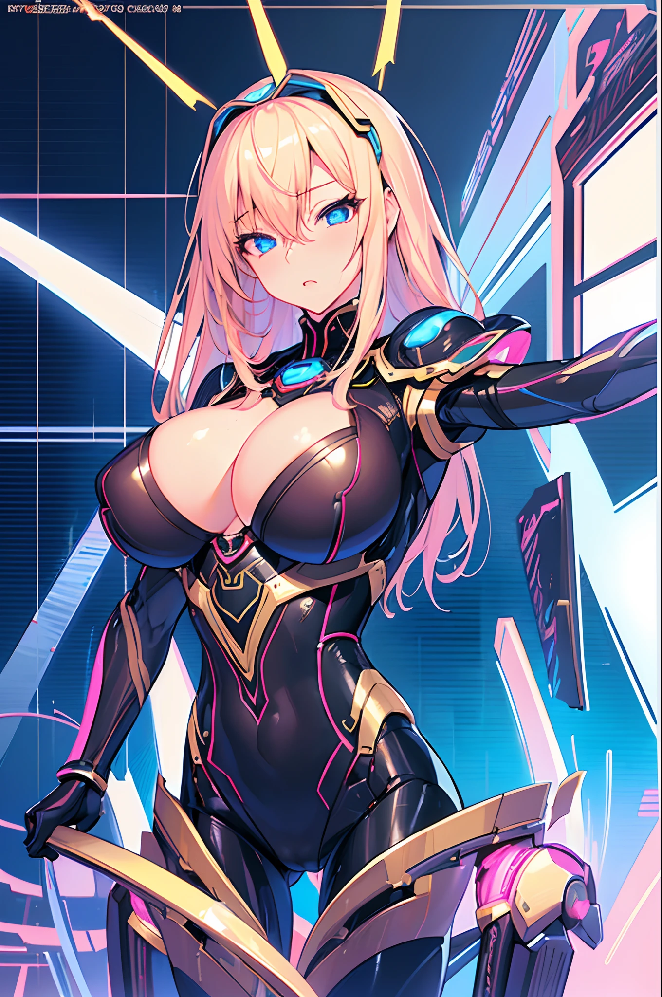 Sexy Gynoid by Hajime Sorayama, (full body), (realistic), (hyperrealistic), (photorealistic), ultra detailed, best quality, highest quality, hyperdetailed, (humanoid robot) 1girl, (huge breasts), dynamic pose, lewd, slutty, from behind, detailed face, detailed eyes, (lega spread apart), (squirting).