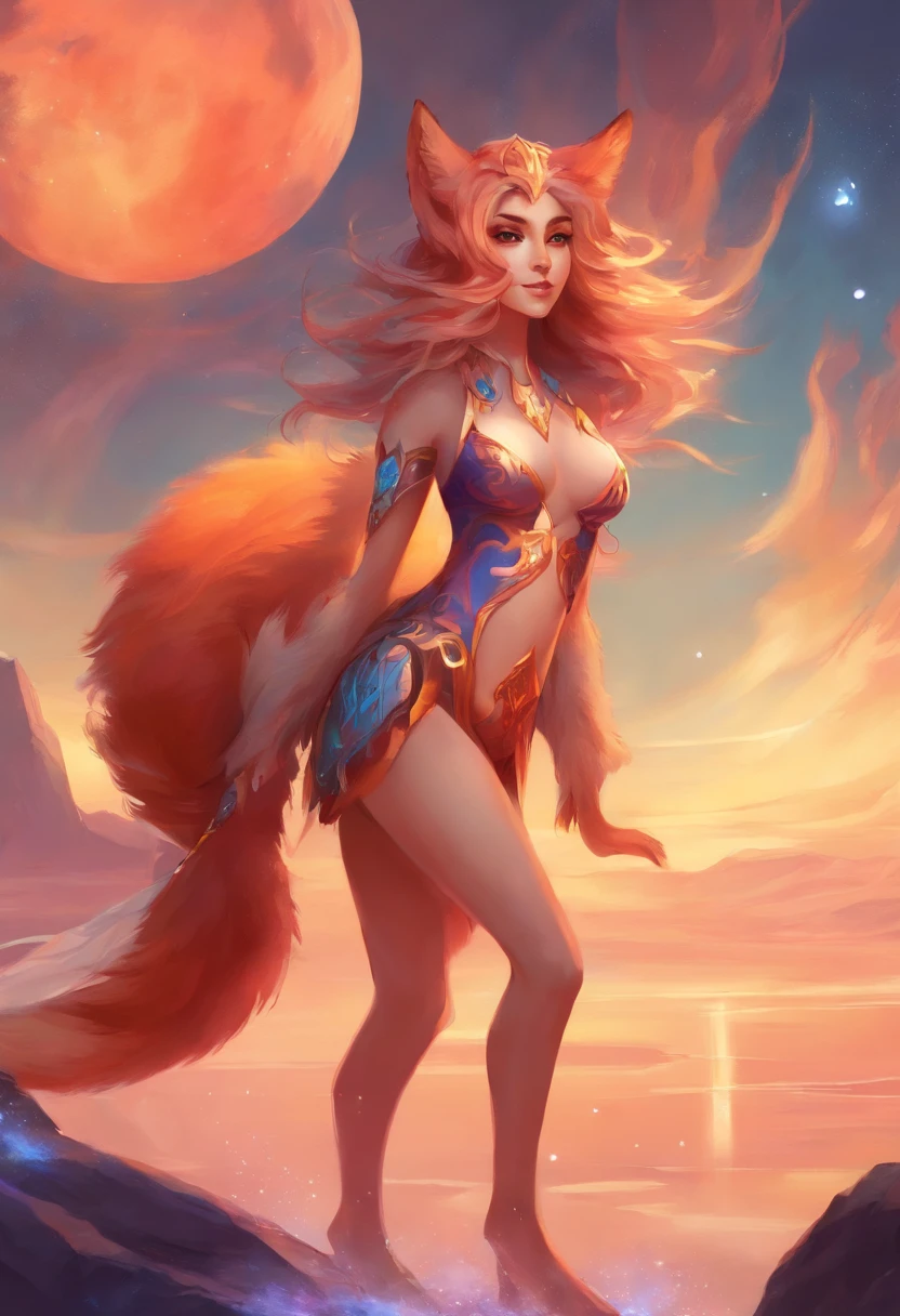 Fox, furry, humanoid. Girl  wearing a swimsuit