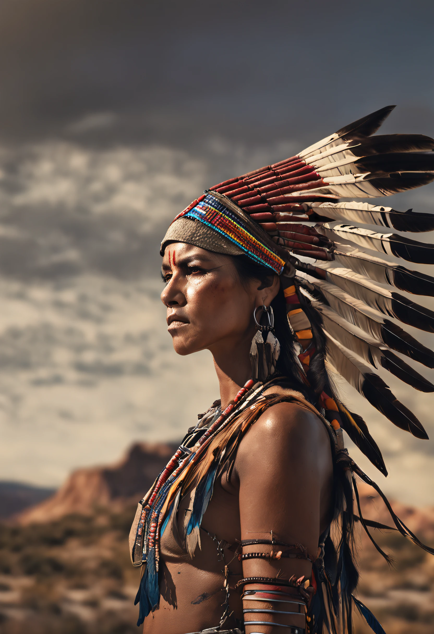 ultra detailed artistic photography, Beautiful Native American Apache female, Mulher Ahsokatano, sabre de luz azul, tee xixi, luar, fogueira, pena, sexy, sonhador, brilhante, retroiluminado, Sombras, oil on the canvas, liso, Ultra High Definition, 8k, Ultra sharp focus, obra-prima de arte intrincada, Fluid clothing, altamente detalhado, vibrante, production cinematic character render, ultra high quality model
