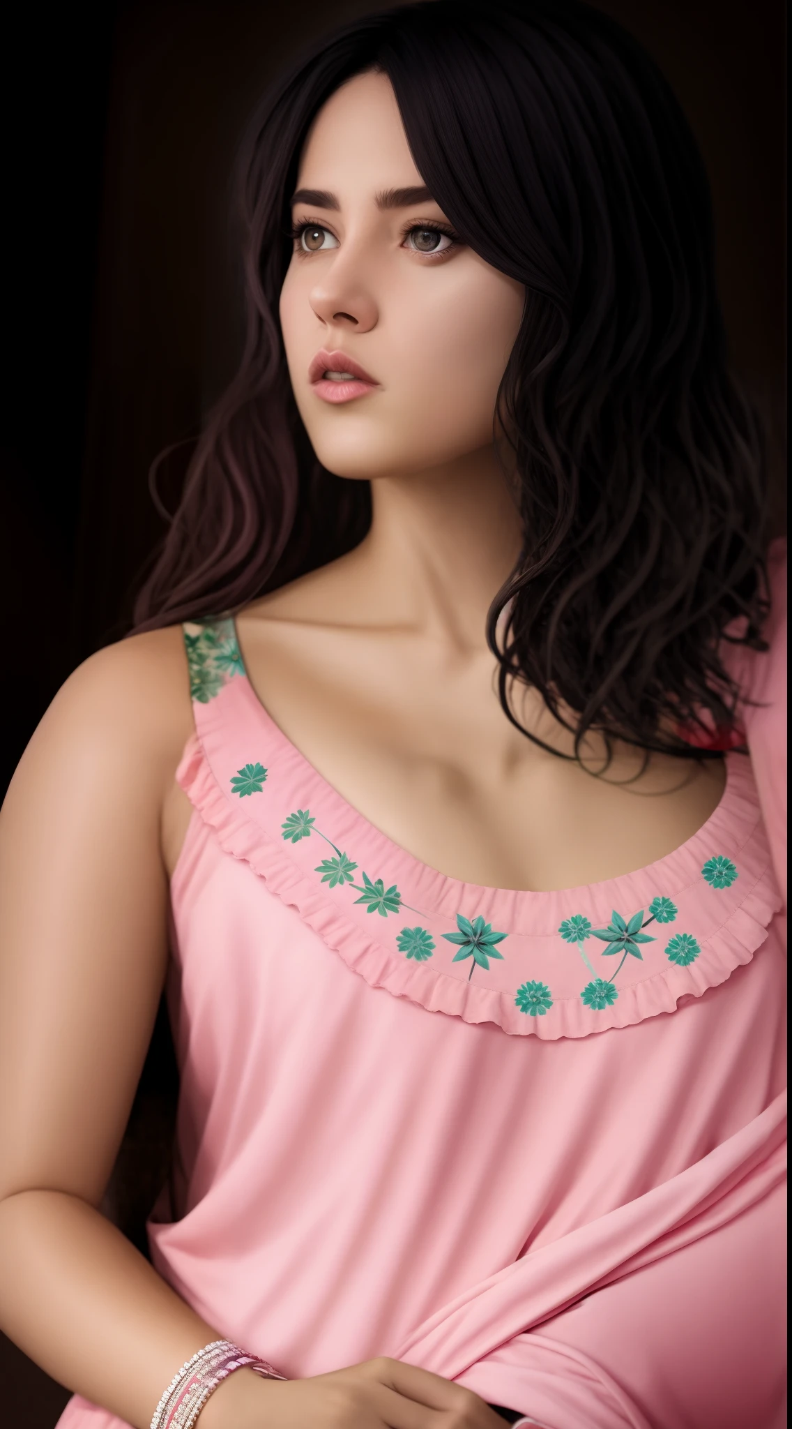 1girl, black_hair, breasts, cleavage, curtains, earrings, front-tie_top, jewelry, large_breasts, lips, looking_at_viewer, shirt, solo, tied_shirt, upper_body, white_shirt,(best quality,4k,8k,highres,masterpiece:1.2),ultra-detailed,(realistic,photorealistic,photo-realistic:1.37),HDR,UHD,studio lighting,ultra-fine painting,sharp focus,physically-based rendering,extreme detail description,professional,vivid colors,bokeh,portraits,landscape,horror,anime,sci-fi,photography,concept artists,cool tone lighting