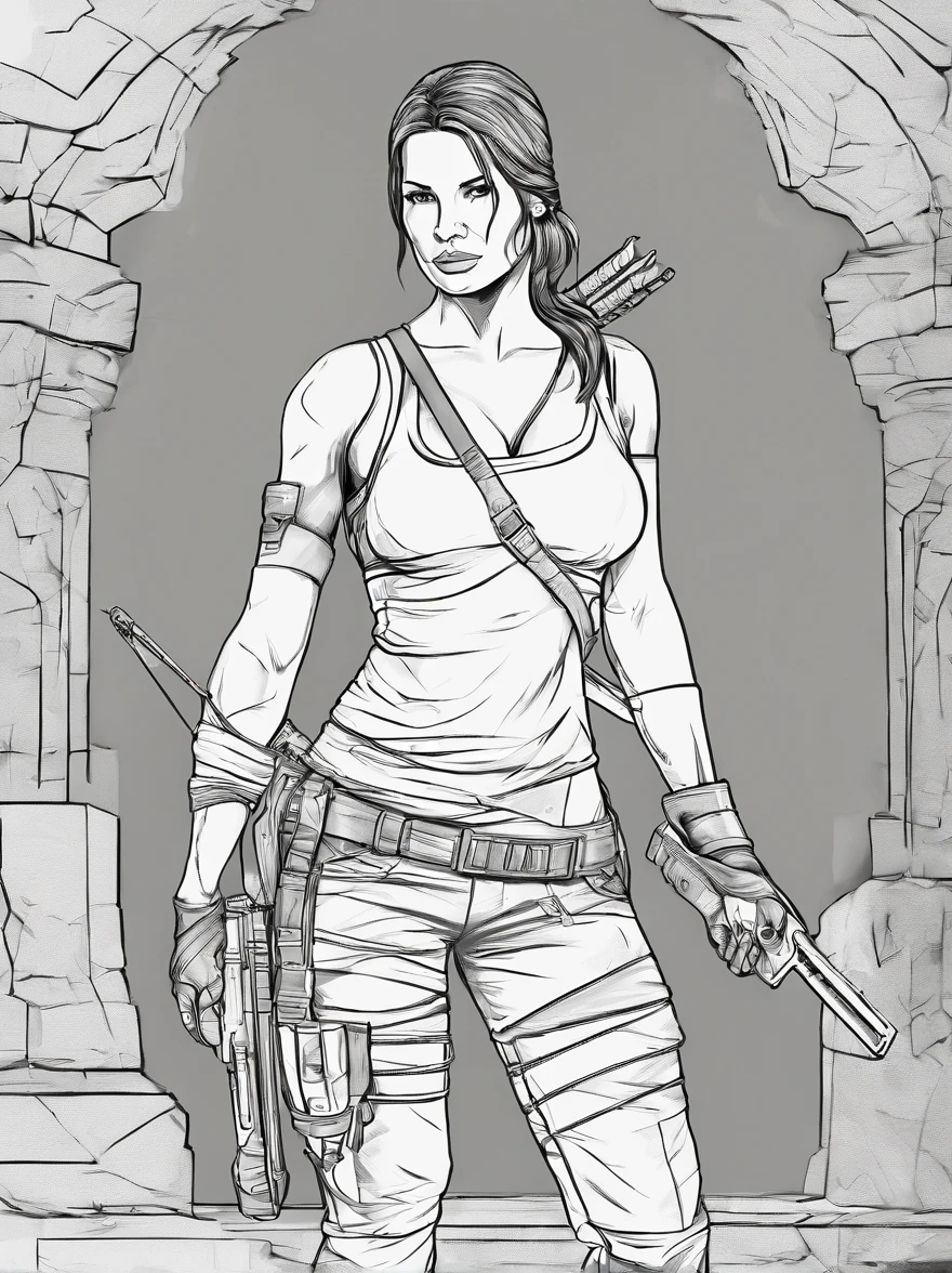 Tomb Raider Lara Croft, NAKED, best quality, masterpiece, ultra high resolution, (photorealistic:1.4), raw photo, shiny skin, BRIGHT BODY, dramatic lighting, full body, big breasts, exposed breasts, different positions, different poses, different variations