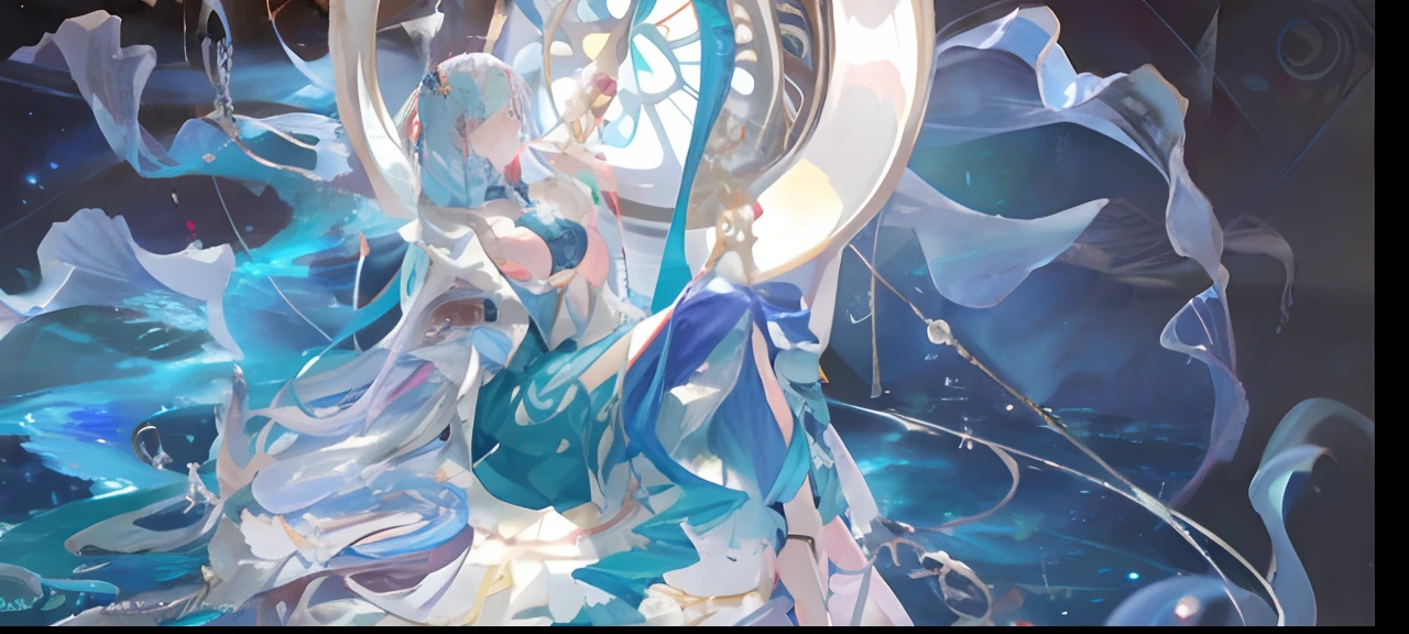 Best quality, Masterpiece, (Photorealistic:1.4), 1girll, primitive, Ultra HD, dramatic lights, Glowing skin, Bigboobs, komono, White hair, Bull Red Trumpet, The color of the redness of the eyes