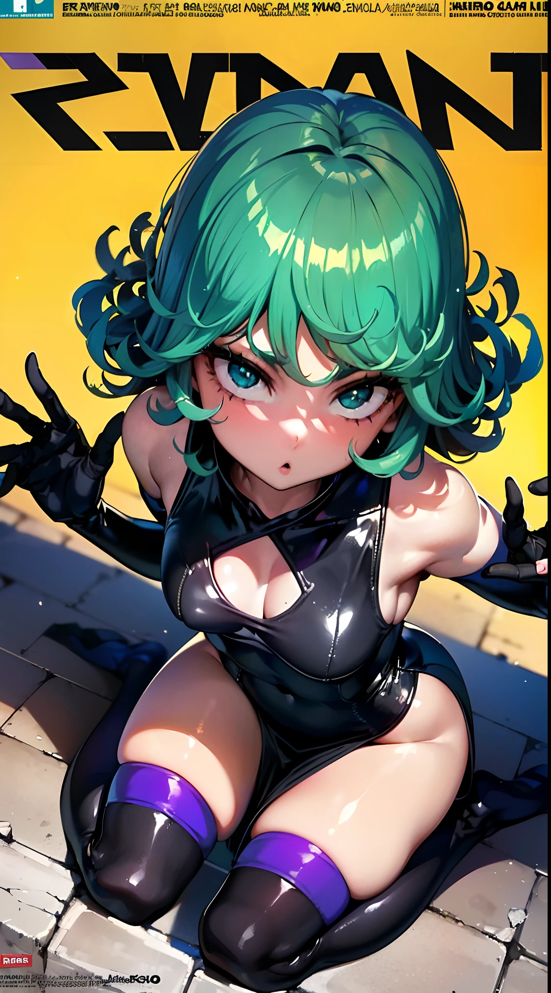 (La mejor calidad, 8k, 12), 1  chica, Tatsumaki, Pelo corto, cabello verde, tiny breast, El cuerpo perfecto, Cara ultra detallada, Labios detallados, ojos delgados, vestido negro, Standingn, tentador, excitado, areolas convexas, en celo, Milf, vapor, sexo, tembloroso, , Mirando hacia arriba, desde directamente arriba, Ahegao, espermatozoides en la cara, Wet,(Portada de la revista:1.8)、((desde abajo:1.2))、(Ponte en cuclillas y muestra tu entrepierna)、(dynamic pose:1.1), Pretty 1girl, highest qualityr、The Ultra-High Definition、high resolusion、extremadamente detalles CG、Fondos de pantalla de la unidad 8k、、hermosos ojos detallados,Pelo de coleta、(((enfermera, Enfermera negra, Gorra de enfermera, desgaste negro, Legwear negro, Guantes negros de codo、 Good purple satin、Microfalda negra)))、(un cuerpo mojado:1.4)、(cuerpo brillante,:1.6)、 sonrojarse, sudar,be shy、(exitada)、(vajina y babea)、rubor rojo、lleno de timidez,(nsfw),(sin bragas),(fluidos al tocarse),(quitarse las bragas),