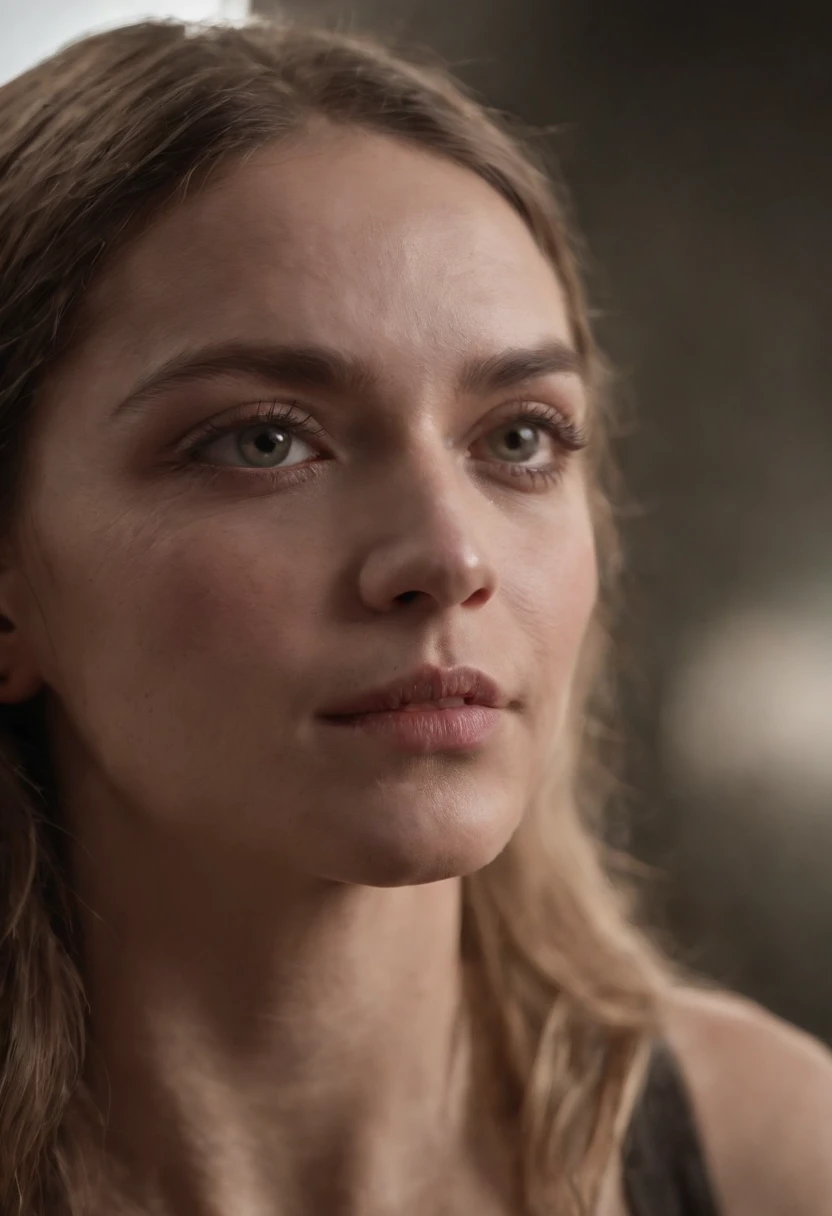 a close up of a person with a weird face and a weird head, from a 2 0 1 9 sci fi 8 k movie, movie still of a alien cyborg, movie still of the alien girl, unreal engine : : rave makeup, cyborg goddess in cosmos, love death + robots, sci - fi film still, ash thorp, vfx film closeup