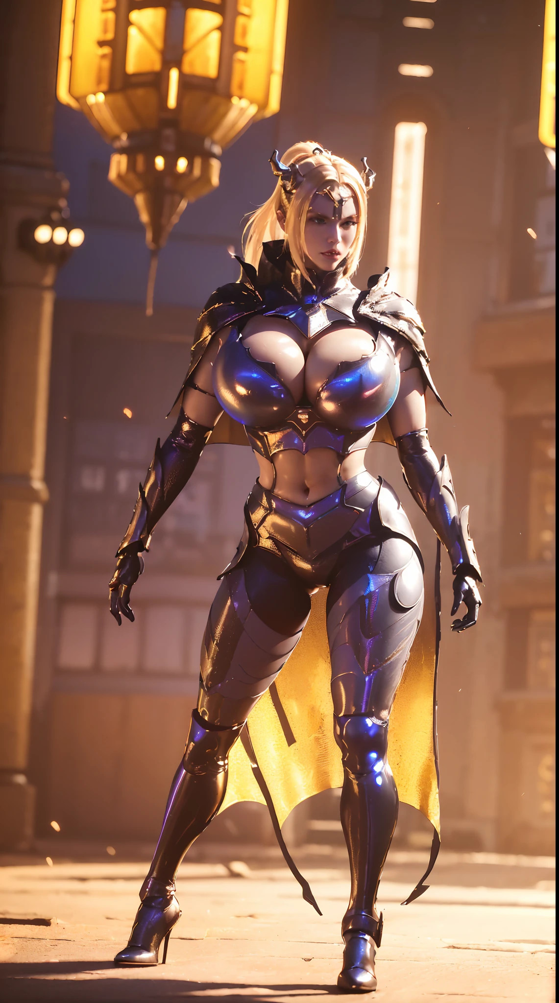 1GIRL, SOLO, (PONYTAIL, DRAGON QUEEN HELM), (HUGE FAKE BOOBS:1.3), (FUTURISTIC LATEX CROP TOP, ROYAL CAPE, CLEAVAGE:1.5), (SKINTIGHT YOGA PANTS, HIGH HEELS:1.2), (SEXY BODY, MUSCLE ABS, SEXY LONG LEGS, FULL BODY:1.3), (FROM FRONT, LOOKING AT VIEWER), (WALKING DOWN STREET CYBER NIGHT CITY:1.2), ULTRA HIGHT DEFINITION, 8K, 1080P.