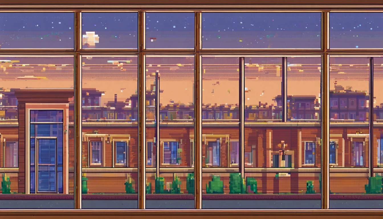 window, light wind, DL, View from the window, Polish city, Boleslawiec, open window, classroom, highly detailed, night