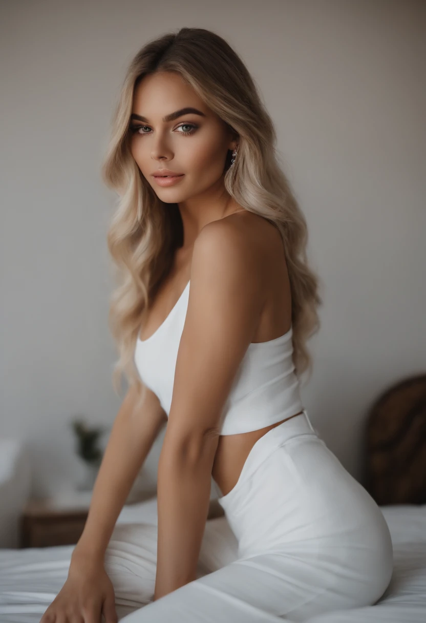 Mujer rubia desnuda posando en una habitacion blanca, Chica sexy con ojos azules, Retrato Sophie Mudd, Fondo borroso, La mejor calidad, 1girl, Retrato de Corinna Kopf, cabello rubio y ojos grandes, selfie de una mujer joven, Maquillaje OHNE, Maquillaje natural, looks directly at camera, Cara con Artgram, dezentes Maquillaje, Gran foto de cuerpo entero, in the room, senos grandes, rubio, latina, vagina abierta