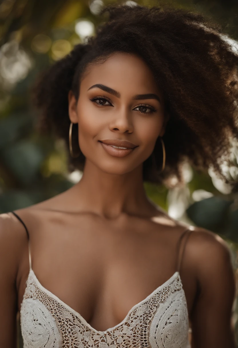 Femme africaine noire, fille mince, belle au naturel, Mixed-race man with slanted eyes, fille sexy aux yeux bruns, cheveux noirs, nez fin, bouche pulpeuse, selfie of a young woman,sans maquillage, maquillage naturel, Maquillage subtil, Superbe corps complet sur la plage, side pose. Accessoire du visage. Percing au nez , sourire, lunettes de soleil, fossettes