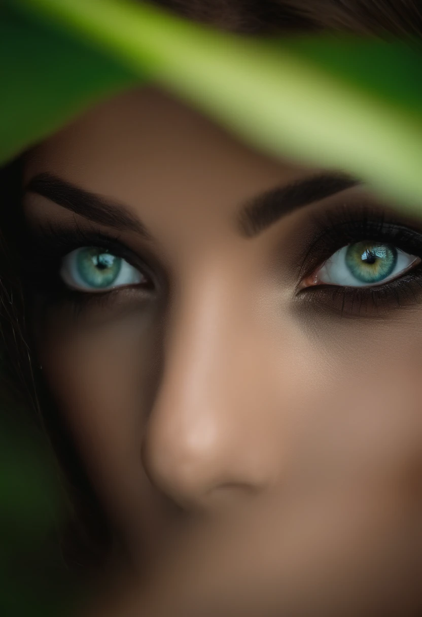 Brunette yeux verts sexy photo de profil