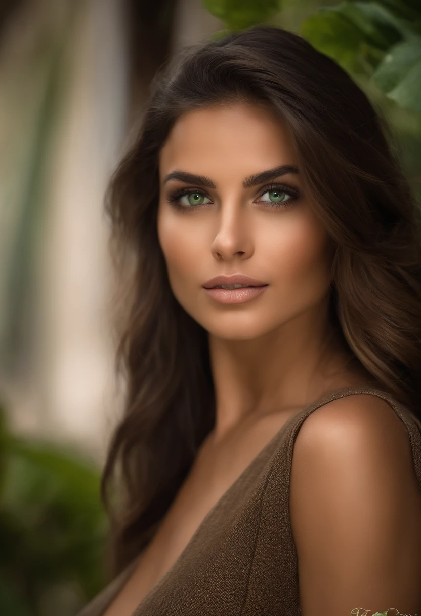 Naked brunette green eyes long-legged slender lip-lipped Turkish girl. Let the girl's nipples be visible. Let their cheeks be full. Get panties under.