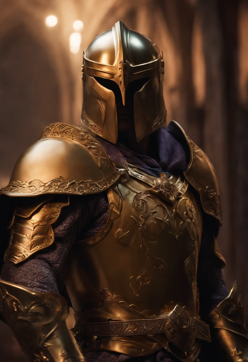 Dio Brando, sozinho, Standing, corpo inteiro, Foco masculino, armadura, armadura de ombro, espada larga, Visualizador voltado, armadura completa, sem capacete