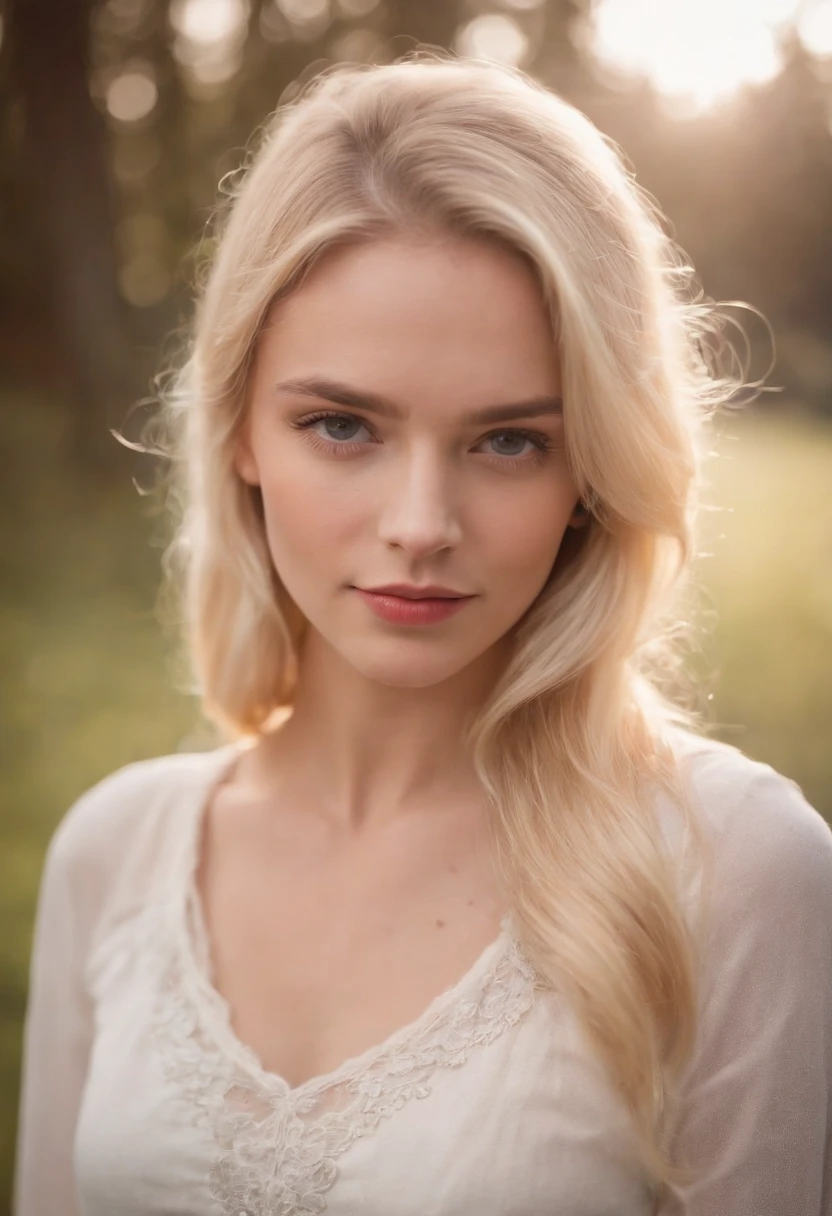 photo of a young blonde woman (mid 20s) facing the camera