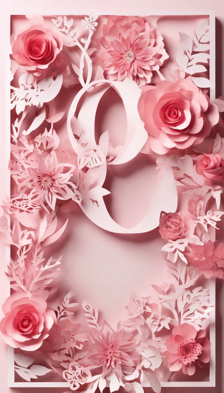 "Wreaths, floral frames, delicate watercolor flowers in shades of pink and vibrant roses, captivating illustration for an invitation