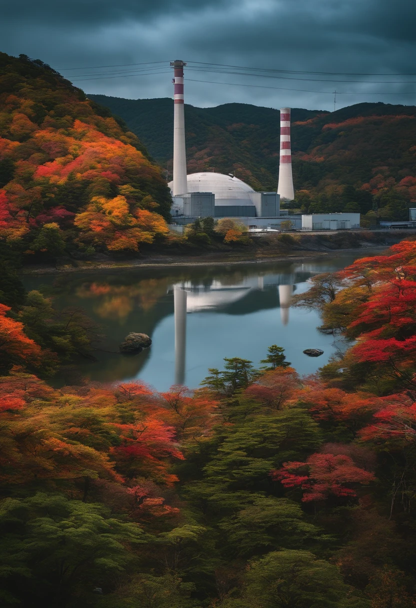 The location、Nuclear power plant in Japan、Hit by missiles、Radioactivity is diffused