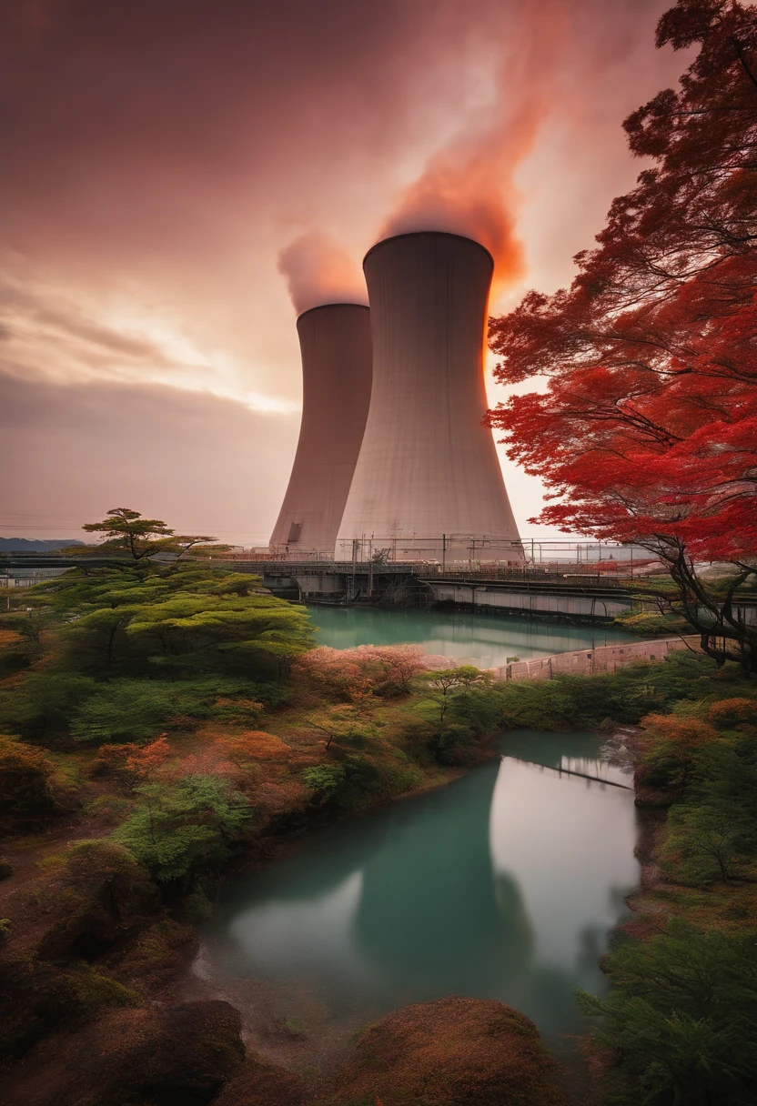 The location、Nuclear power plant in Japan、Hit by missiles、Radioactivity is diffused