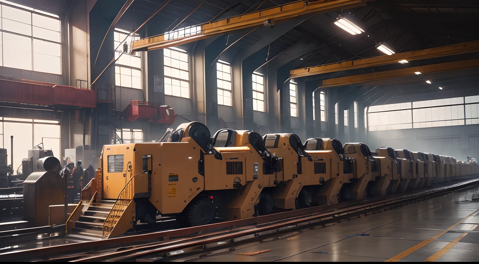 Industry Machines Factory Manufacturing Production Assembly Line Workers Automation Industrial Equipment Technology Mass Production Manufacturing Process Conveyors Robotics Laborers Machinery Industrial Production Large-Scale Manufacturing Production Chain Product Assembly