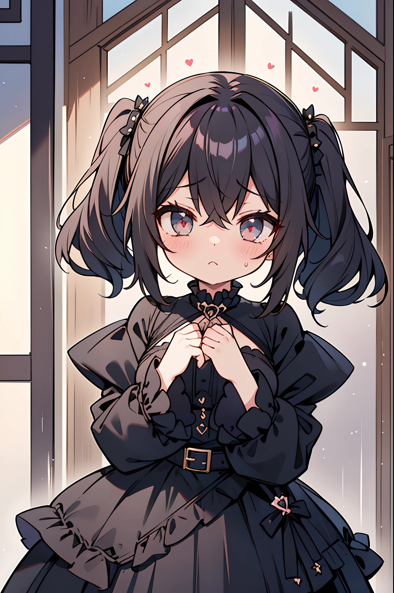 Tsundere goth loli beautiful girl、
A cute with a sharp light in her eyes
Pure black dress Wrap her up
But、There is a sweet heart inside
She's a tsundere though.、Gentle side
There is a secret that you can't show to anyone
Only those who know her pain
You can see her true beauty
Even hurt by her sharp words
Surely、She loves you
Tsundere goth loli beautiful girl
To win hearts Let's get closer
She looks good in an all-black dress.
Shining more beautifully than anyone else
Tsundere goth loli beautiful girl
To open our hearts Let's love more