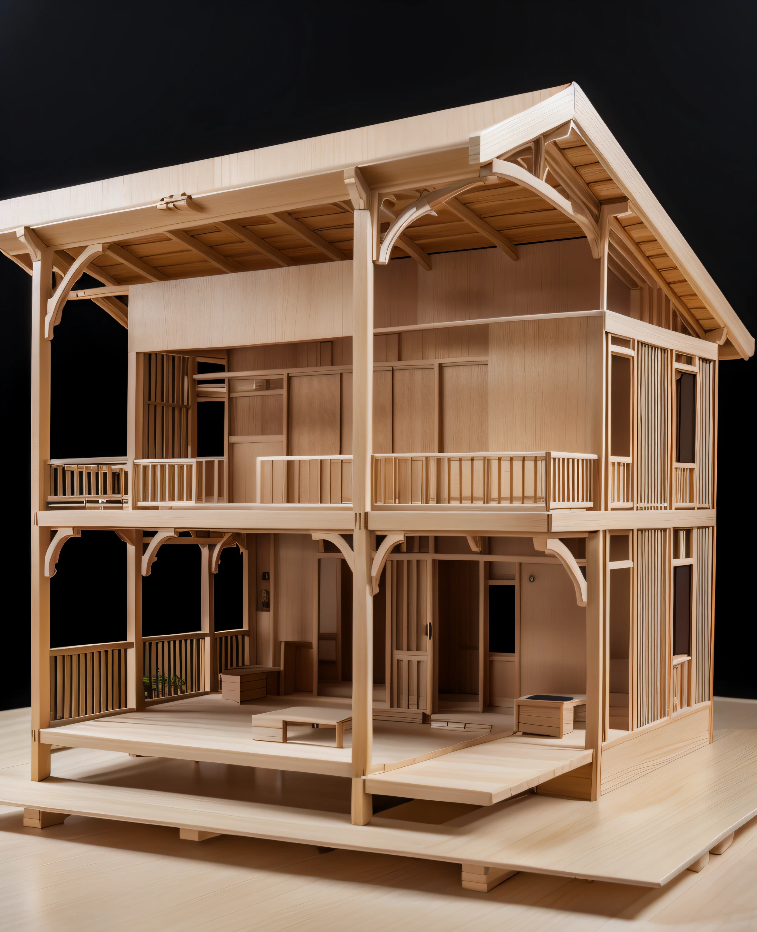 1 model of MORDEN VILLA, made by poly wood
