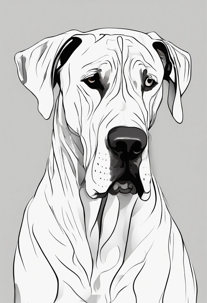 Prominent pure bred (((Great Dane))), Male should be as depicted, slight frame, black hair and of oriental decent, the dog should be a (((Great Dane))), pure bred & majestic, peering into each others eyes, the embodiment of love & respect