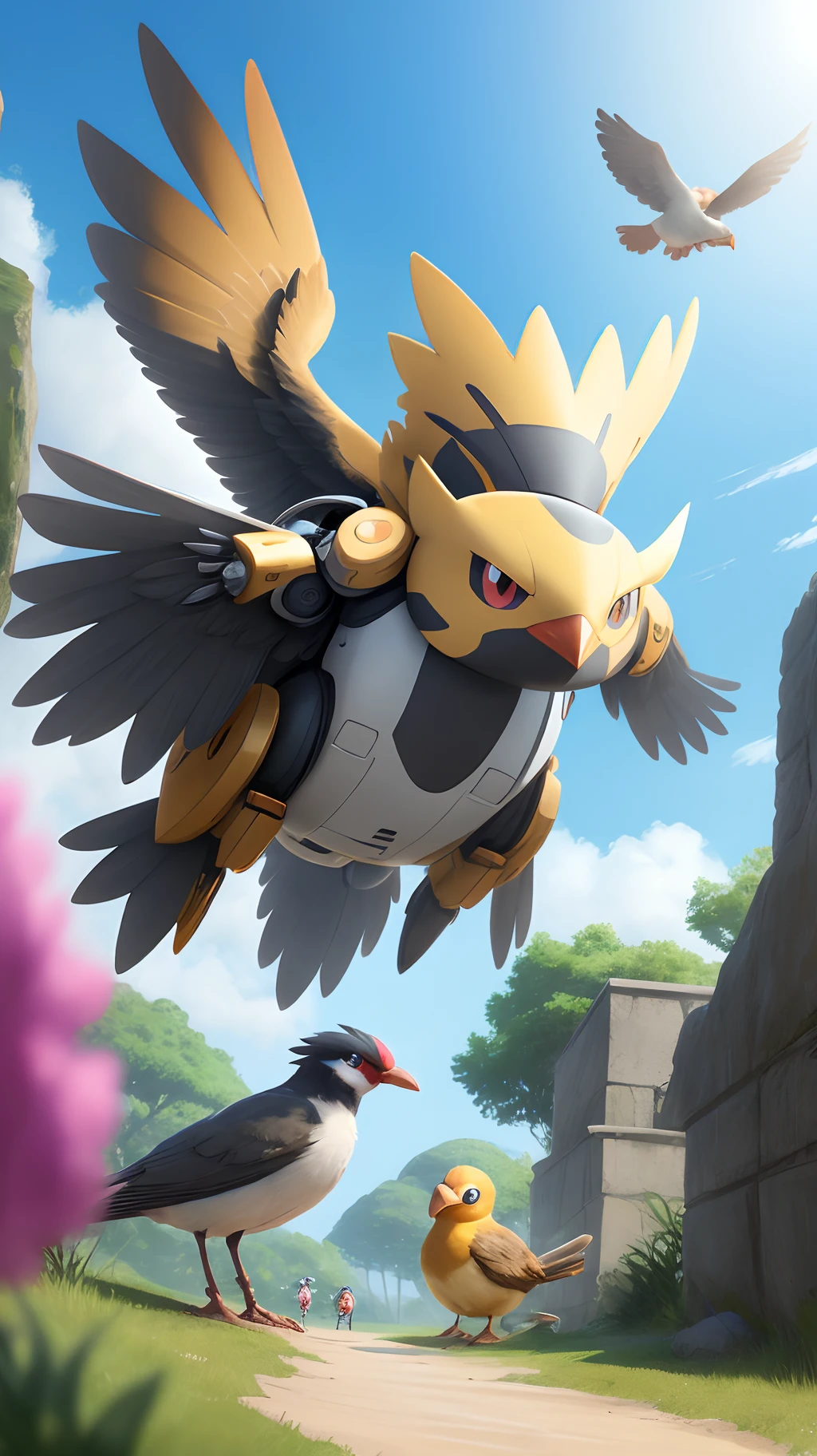 New new Pokémon、Bird type、mechs